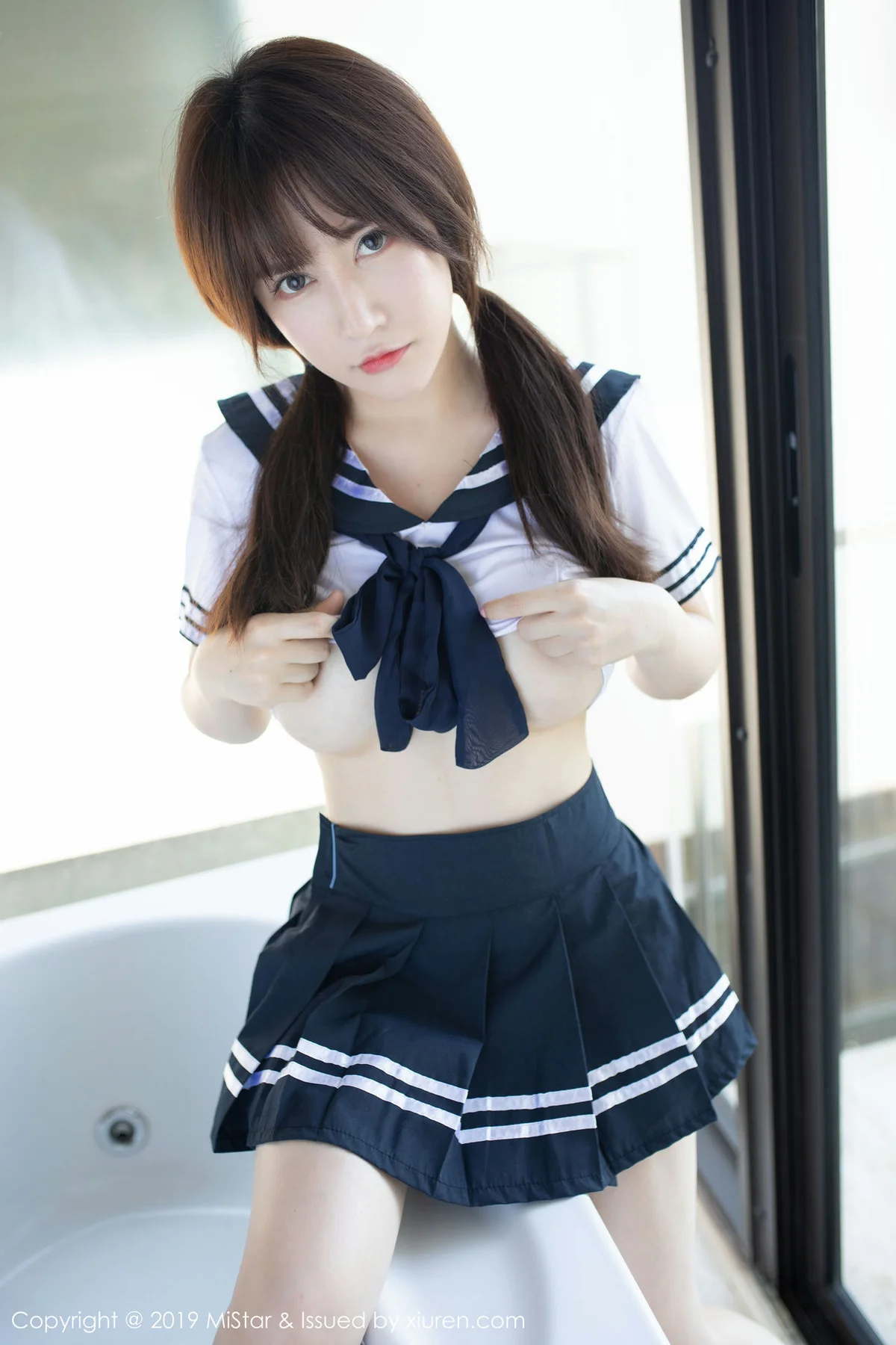 MiStar 魅妍社 Vol.317 新人模特 夏希子 首套写真马尾少女 - 3