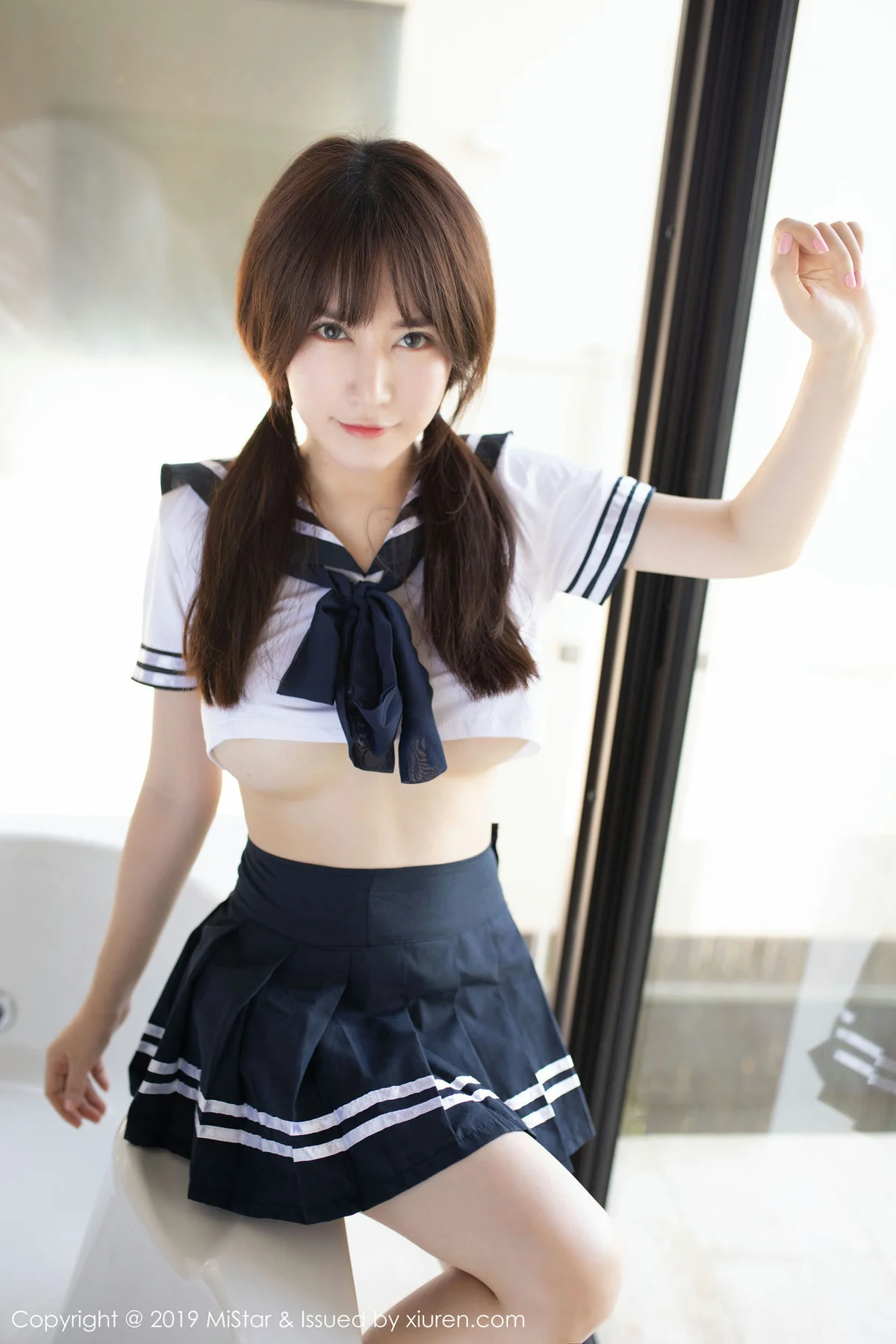 MiStar 魅妍社 Vol.317 新人模特 夏希子 首套写真马尾少女 - 8