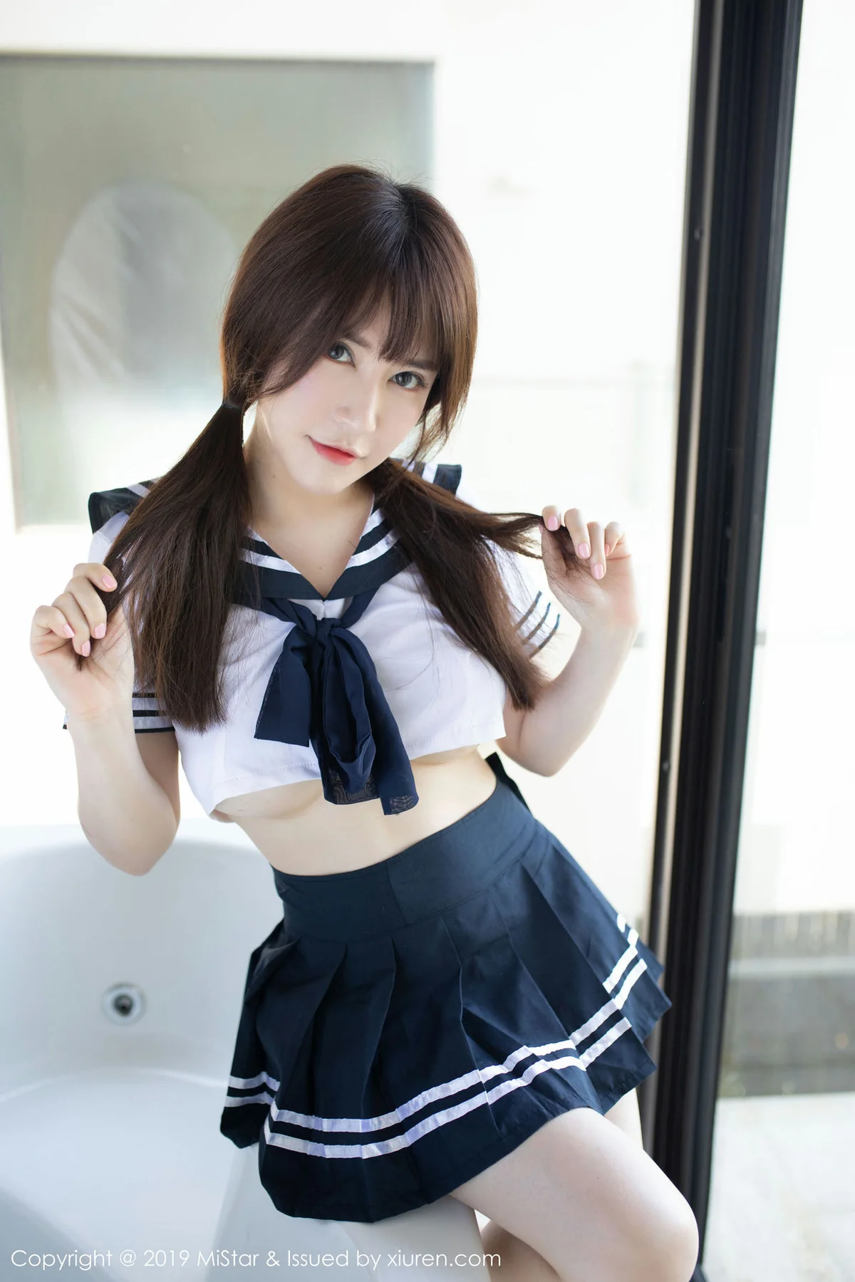 MiStar 魅妍社 Vol.317 新人模特 夏希子 首套写真马尾少女 - 10