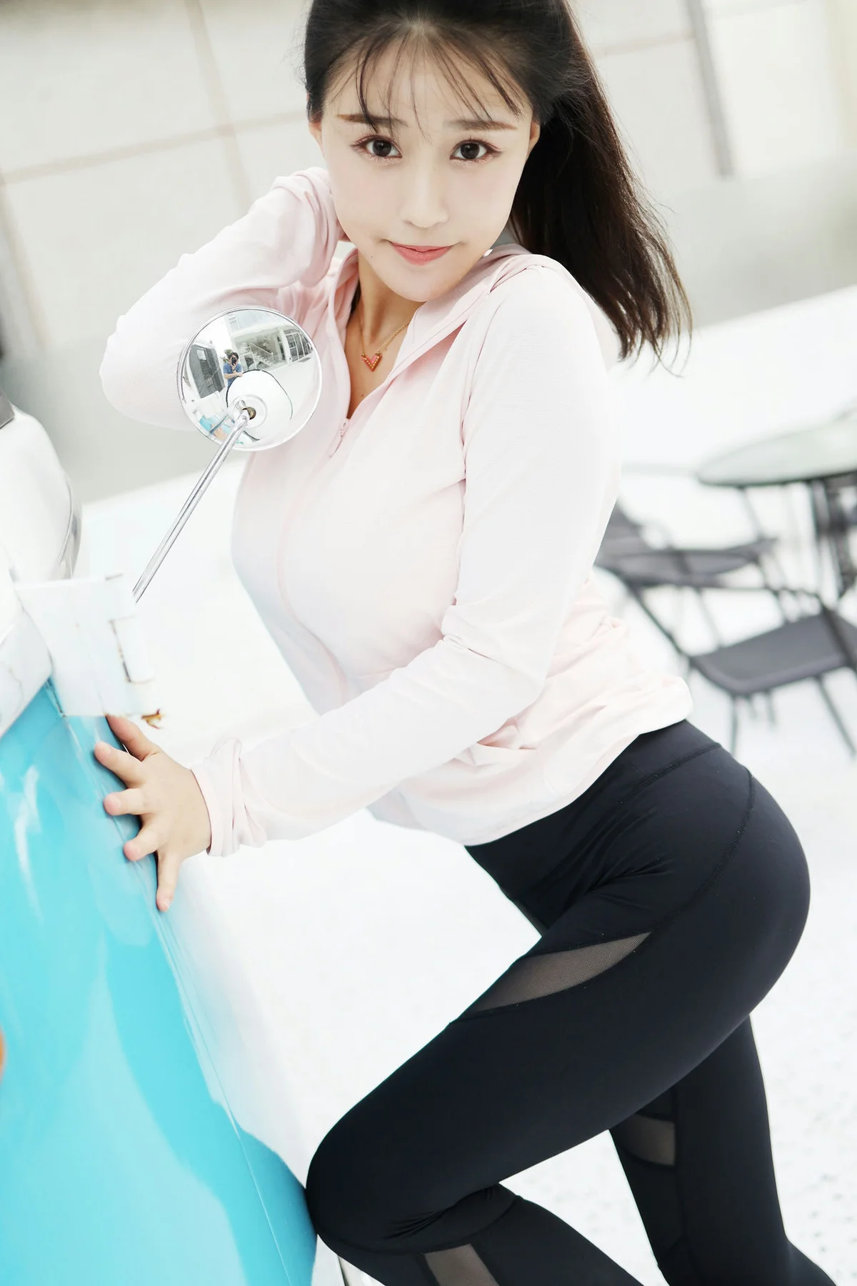 MyGirl 美媛馆 Vol.387 户外运动美臀 Flower朱可儿蕾丝内裤 - 6