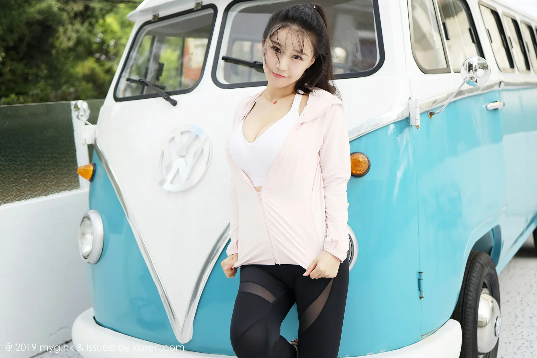 MyGirl 美媛馆 Vol.387 户外运动美臀 Flower朱可儿蕾丝内裤 - 2