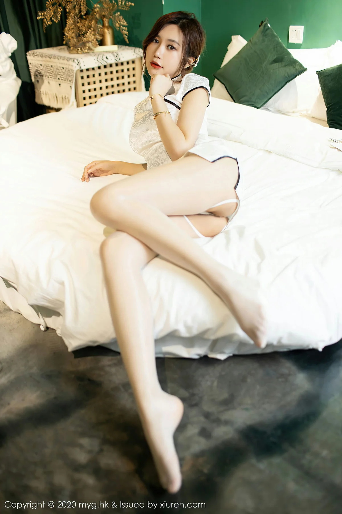 MyGirl 美媛馆 Vol.468 洁白韵味旗袍 绮里嘉ula - 7