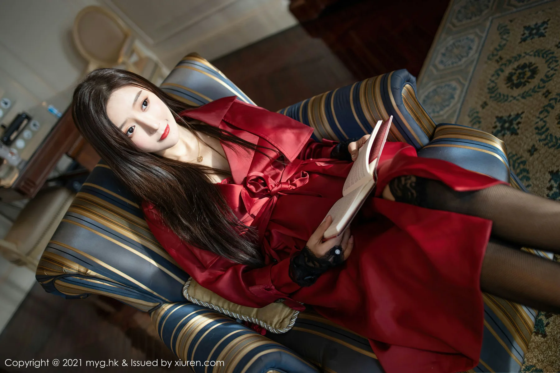 MyGirl 美媛馆 Vol.496 蕾丝网袜 王馨瑶yanni - 3