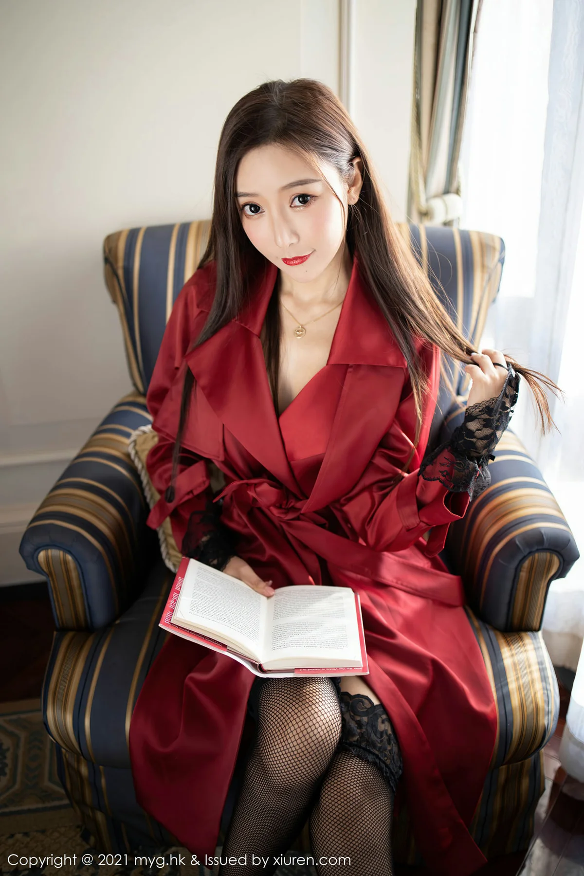 MyGirl 美媛馆 Vol.496 蕾丝网袜 王馨瑶yanni - 8