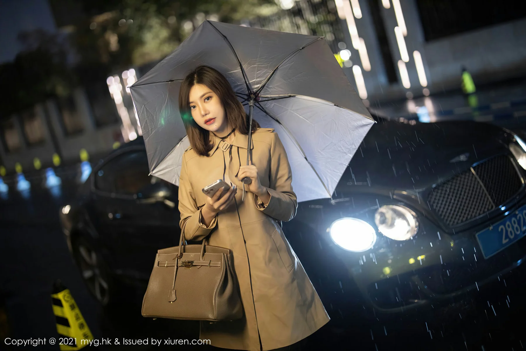 MyGirl 美媛馆 Vol.500 美女雨夜打车主题 绮里嘉Carina - 7