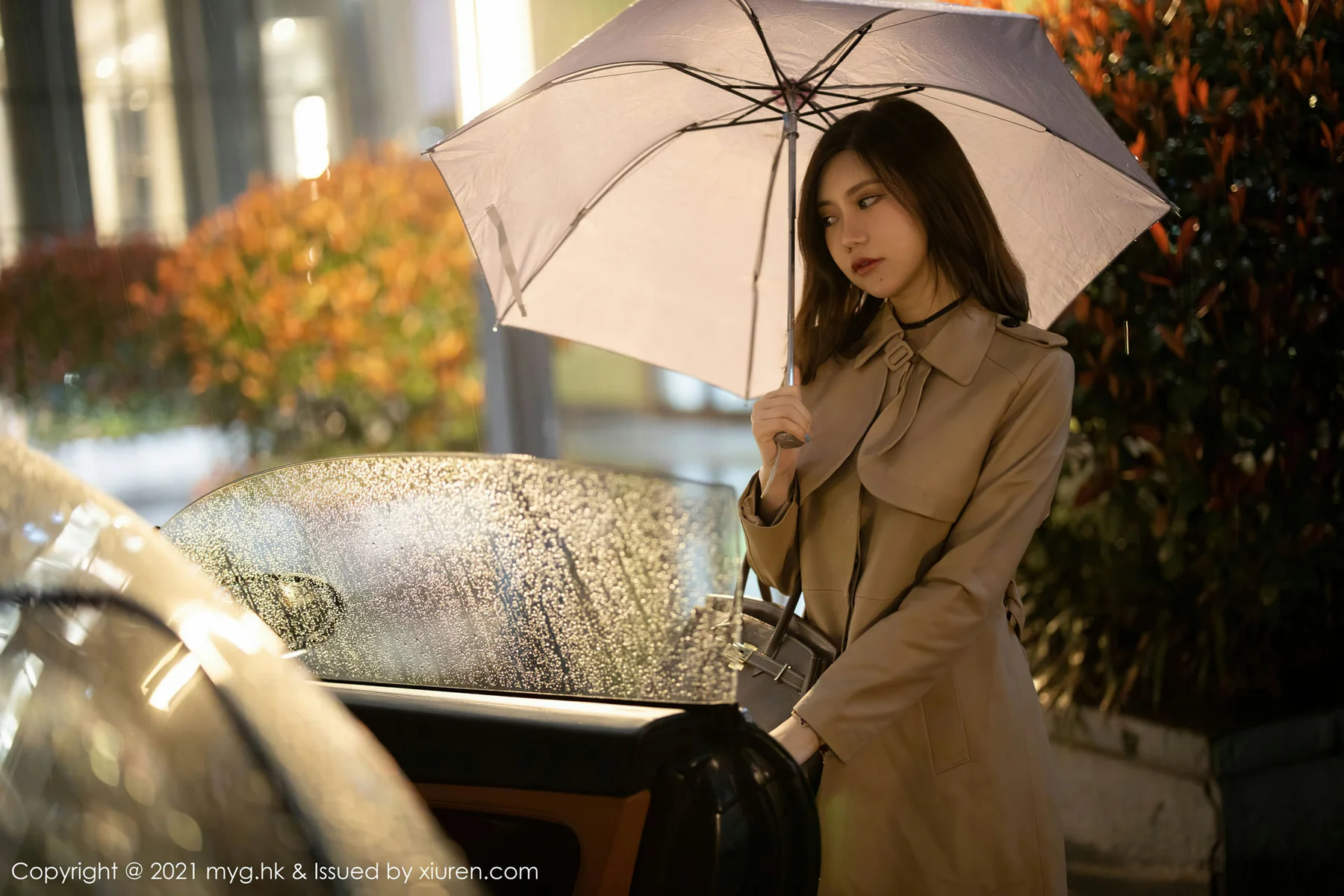 MyGirl 美媛馆 Vol.500 美女雨夜打车主题 绮里嘉Carina - 9