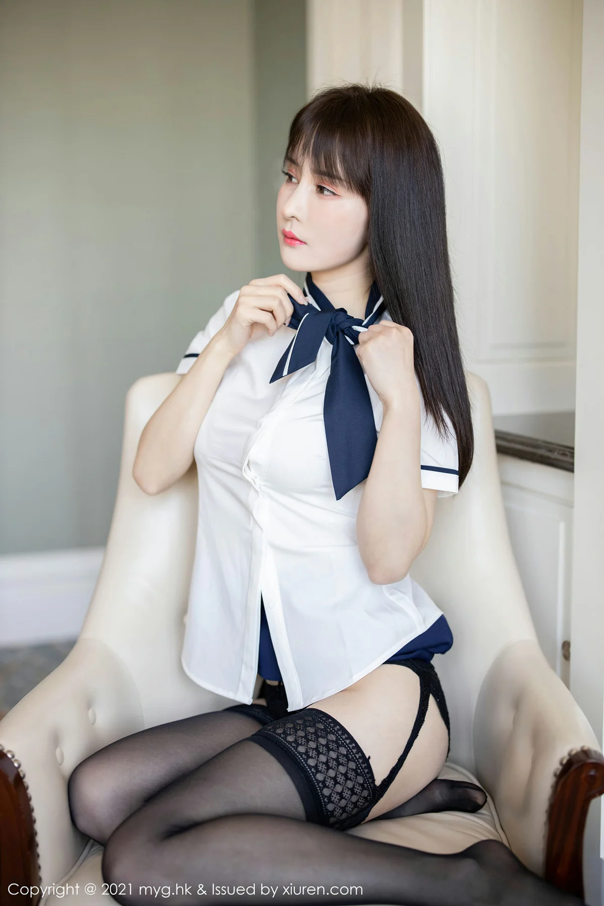 MyGirl 美媛馆 Vol.505 丰满诱人身段 蔡文钰Abby 媚态动人 - 8