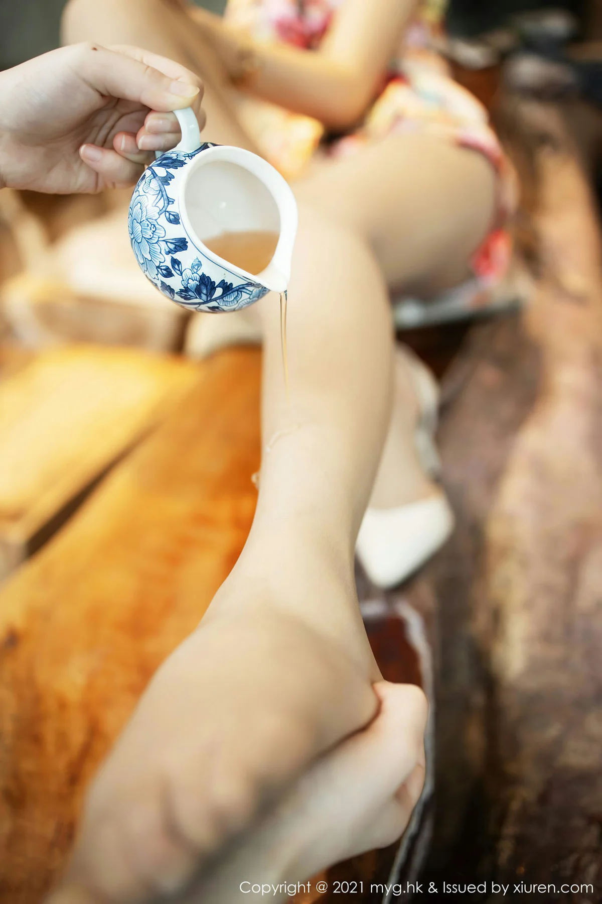 MyGirl 美媛馆 Vol.508 浪漫旗袍 绮里嘉Carina 蕾丝内衣丝袜 - 9