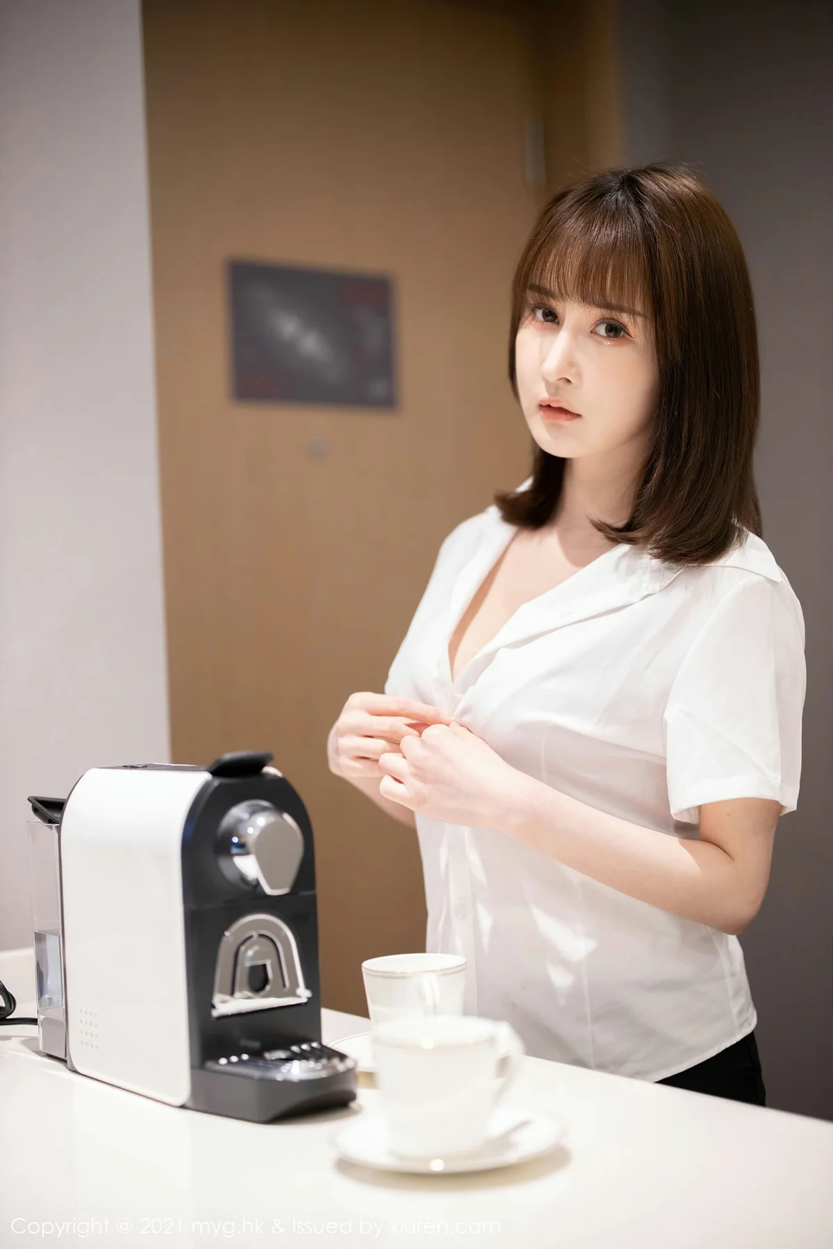 MyGirl 美媛馆 Vol.526 猩红内衣与魅惑黑丝 蔡文钰Abby 性感写真房 - 8