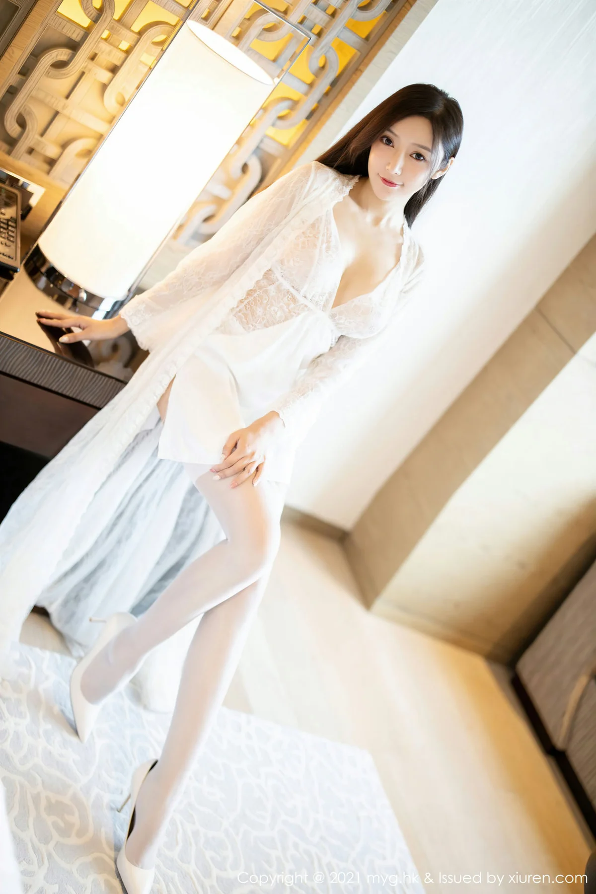 MyGirl 美媛馆 Vol.564 白色连衣裙 王馨瑶yanni 江浙沪旅拍3 - 6