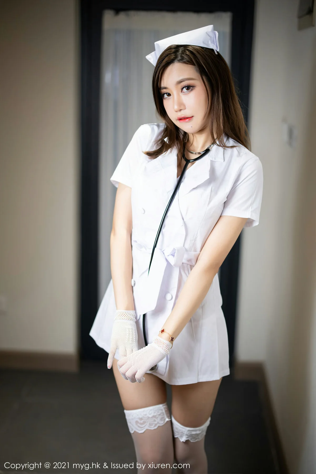 MyGirl 美媛馆 Vol.578 护士制服主题 绮里嘉Carina 杭州旅拍111 - 9