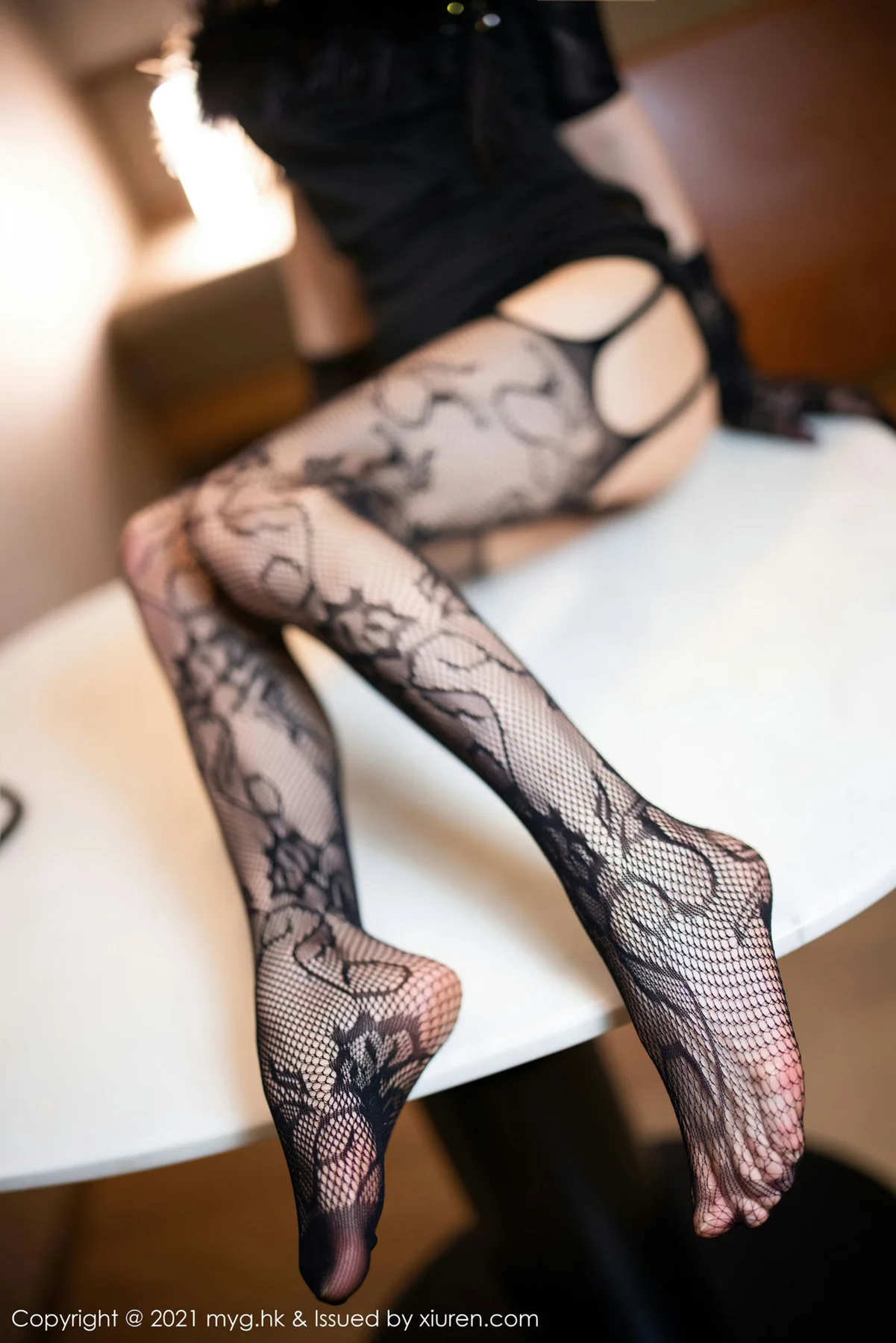 MyGirl 美媛馆 Vol.608 魅惑连体网袜 媛媛酱belle 长三角旅拍1 - 8