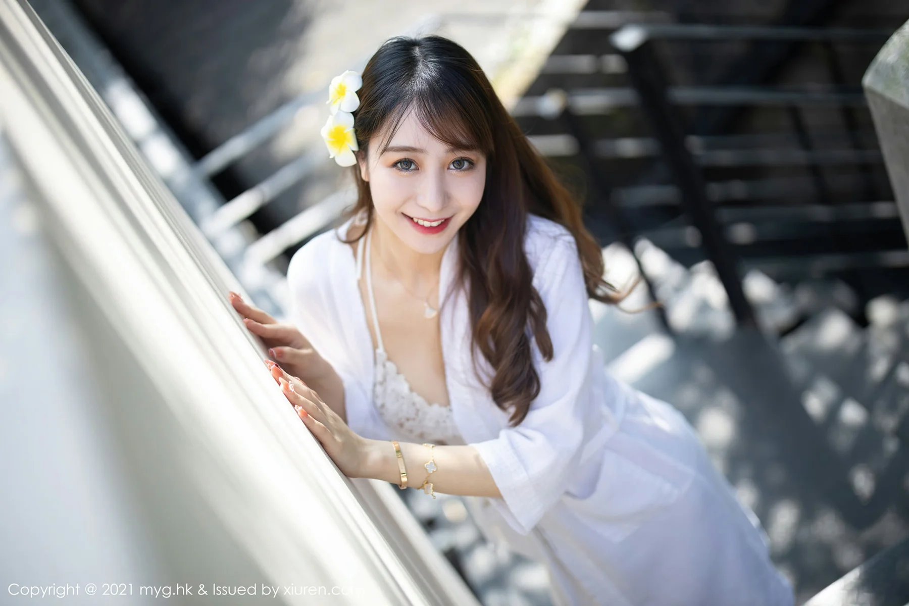 MyGirl 美媛馆 Vol.613 白色镂空 水水er 长三角旅拍 - 4