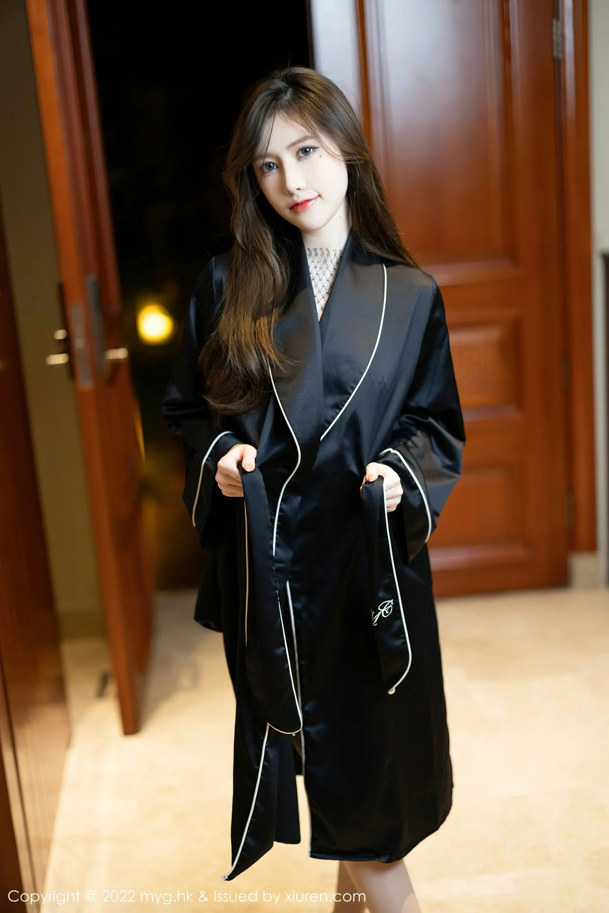 MyGirl 美媛馆 Vol.628 深色睡袍 美桃酱 珠三角旅拍 - 10