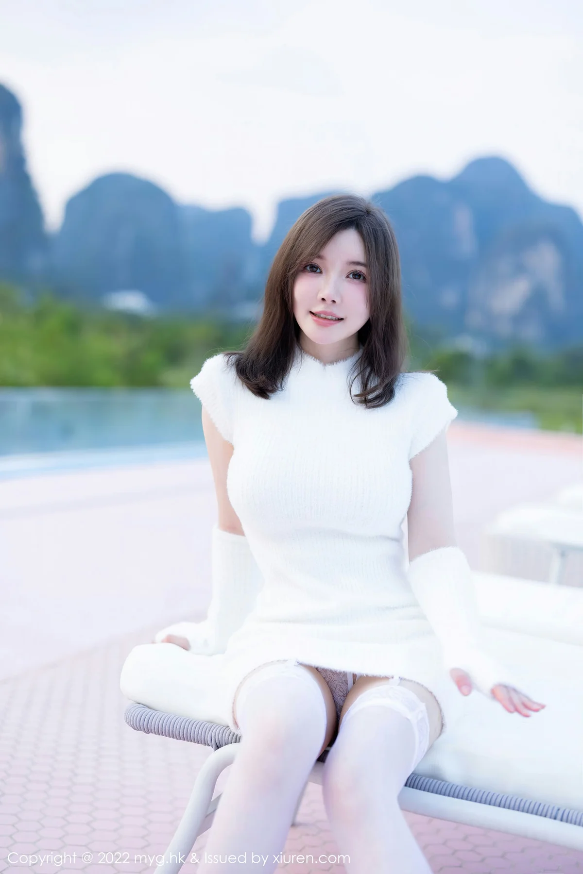 MyGirl 美媛馆 Vol.644  糯美子MINIbabe 童颜巨乳桂林心愿旅拍11 - 3