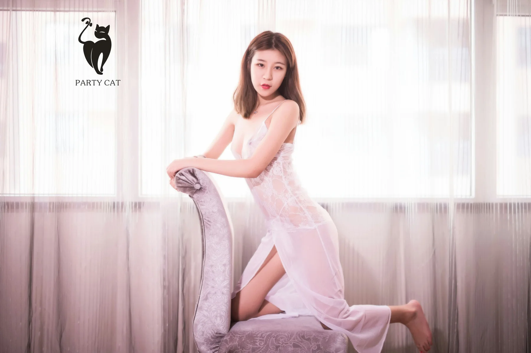 PartyCat 轰趴猫 No.026 Modo 清纯美女透视纱裙 - 10