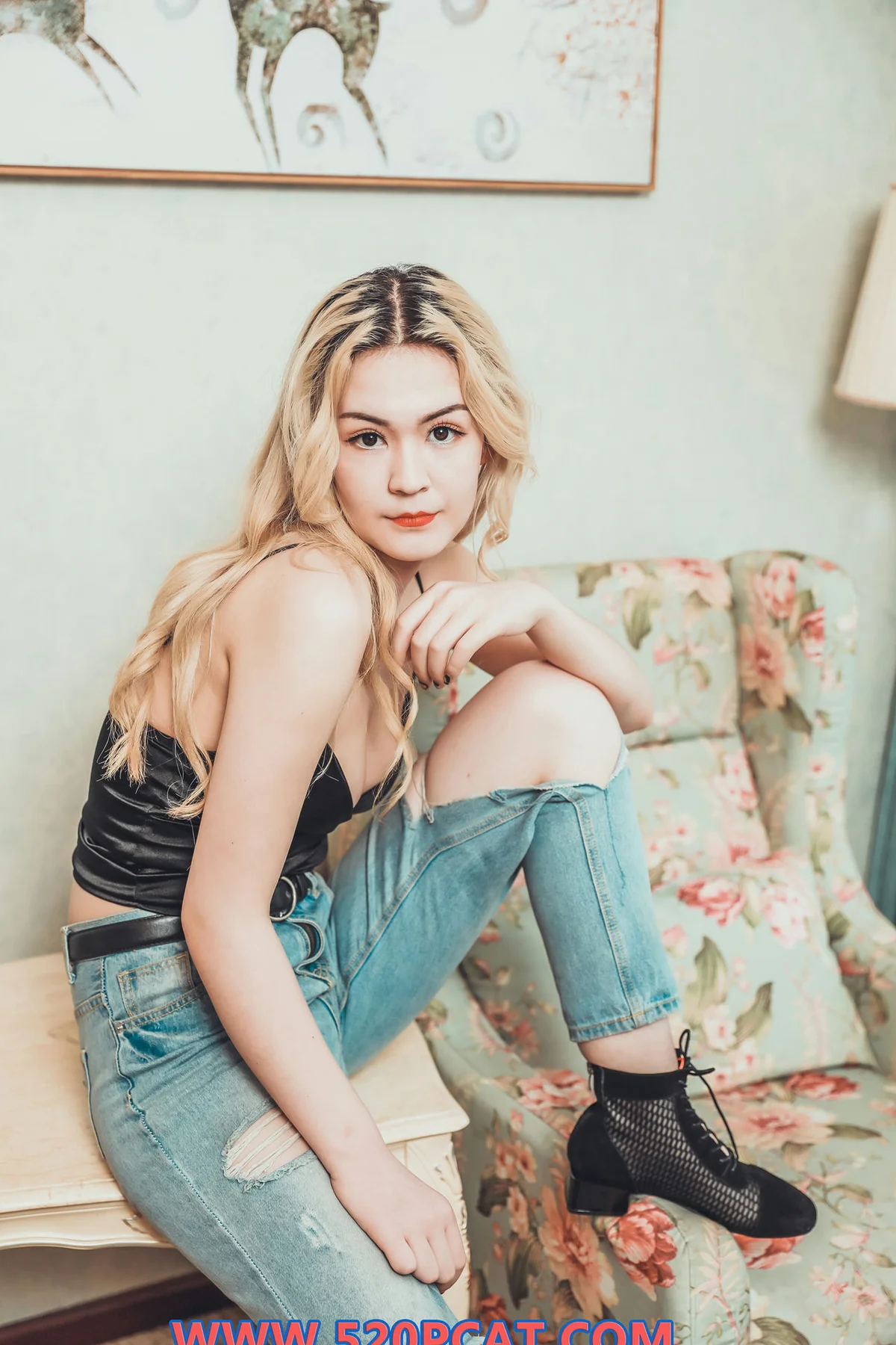 PartyCat 轰趴猫 No.144  Modo 个性黄发妹子 - 5