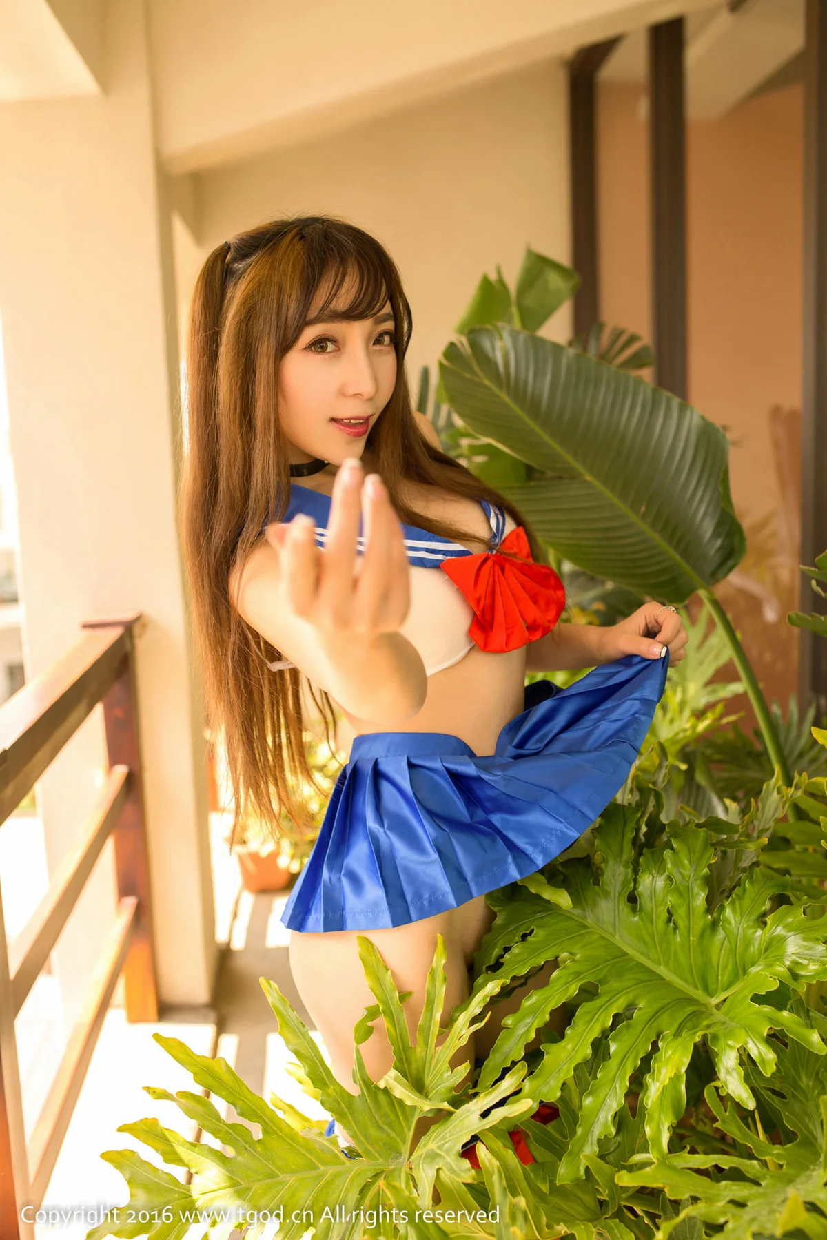 TGOD 推女神 歆小兔chobits大理旅拍二！吃货制服 - 5