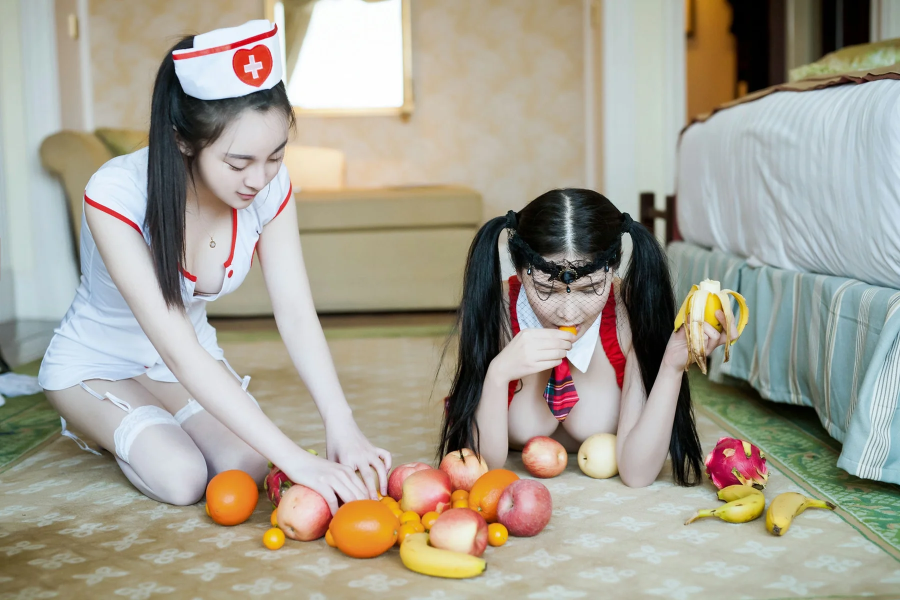 TuiGirl 推女郎 No.F01 李丽莎姐妹无圣光之水果系列[包内完整... - 3