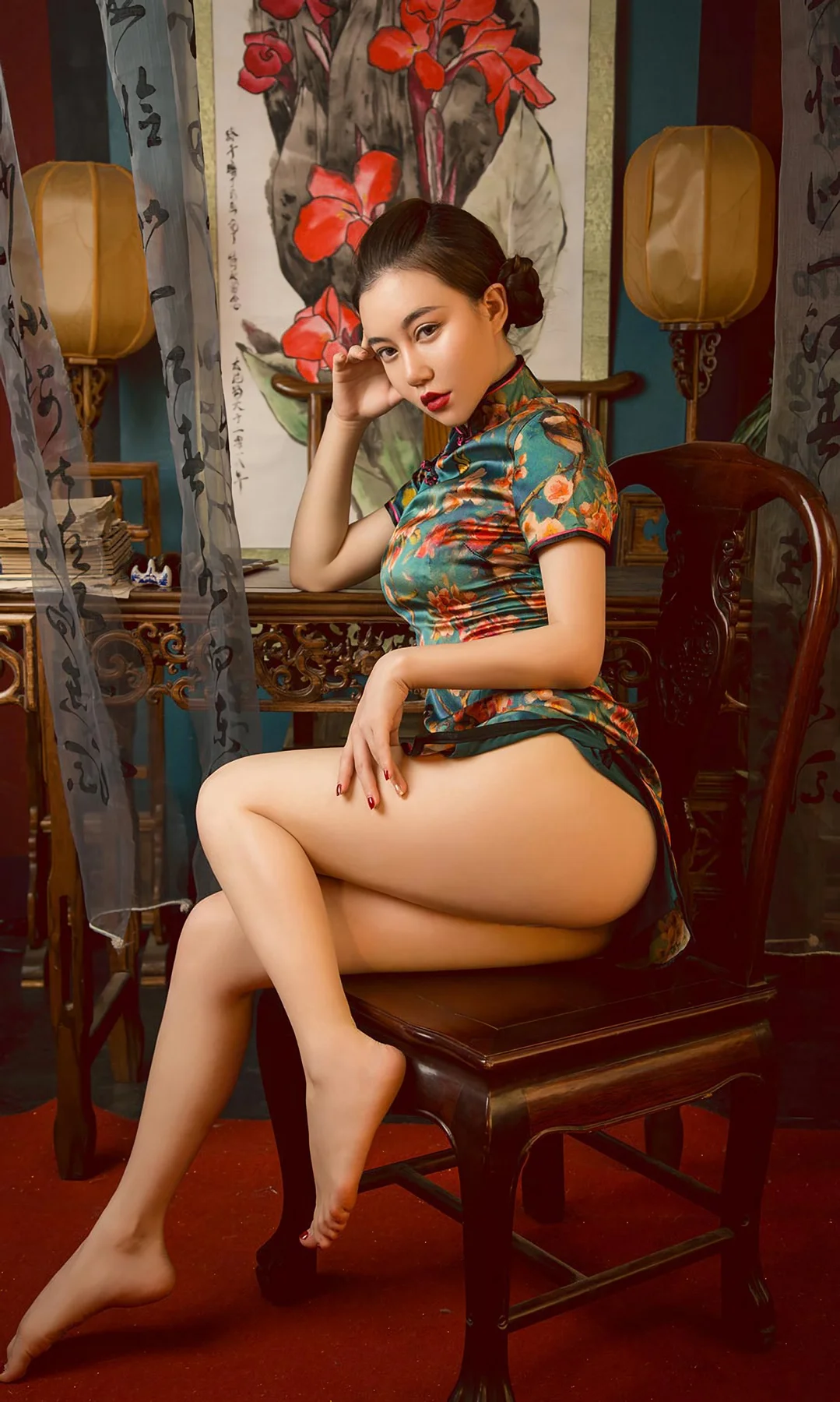 UGirls 爱尤物 No.1577 刘邦妮和孟十朵 古韵味旗袍 - 7