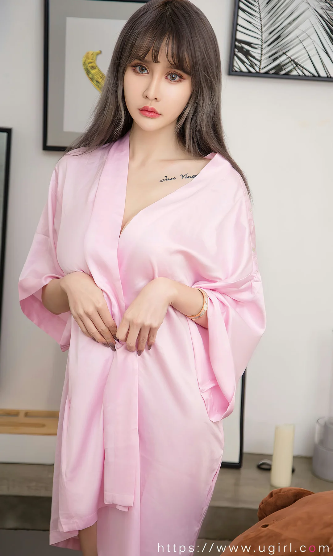 UGirls 爱尤物 No.2738  青树丝绸睡衣 - 5