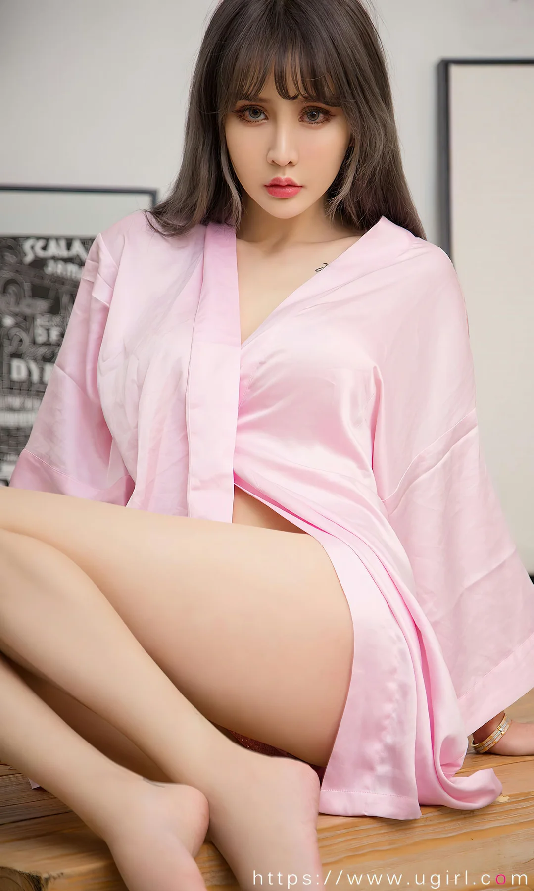 UGirls 爱尤物 No.2738  青树丝绸睡衣 - 8