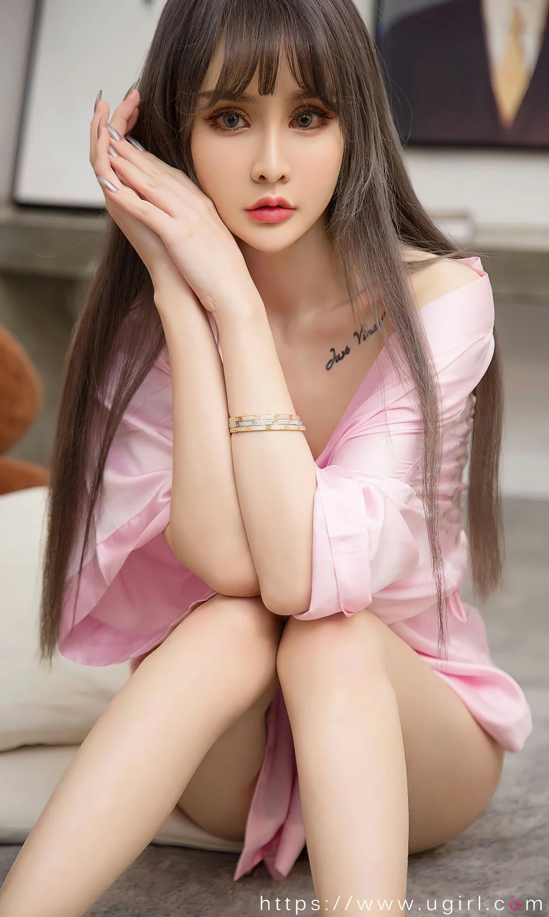 UGirls 爱尤物 No.2738  青树丝绸睡衣 - 1