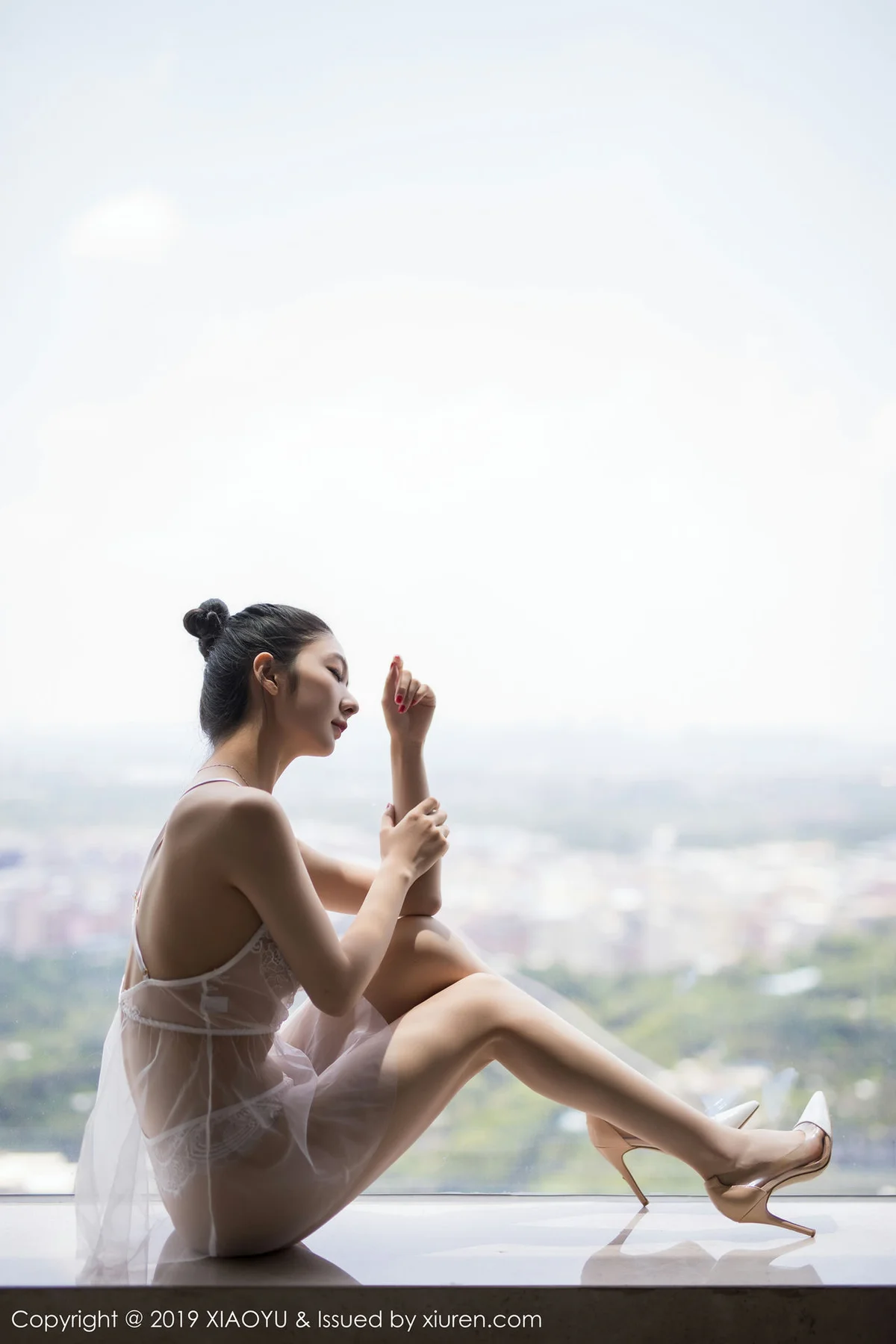 XIAOYU  语画界 Vol.034 Angela喜欢猫 旗袍与黑丝 - 3