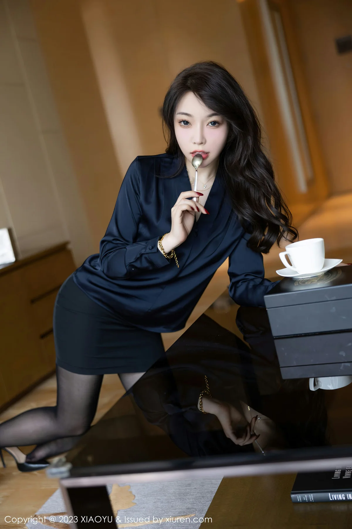 XIAOYU  语画界 Vol.1007  徐莉芝Booty 黑色轻透连体衣写真1 - 8