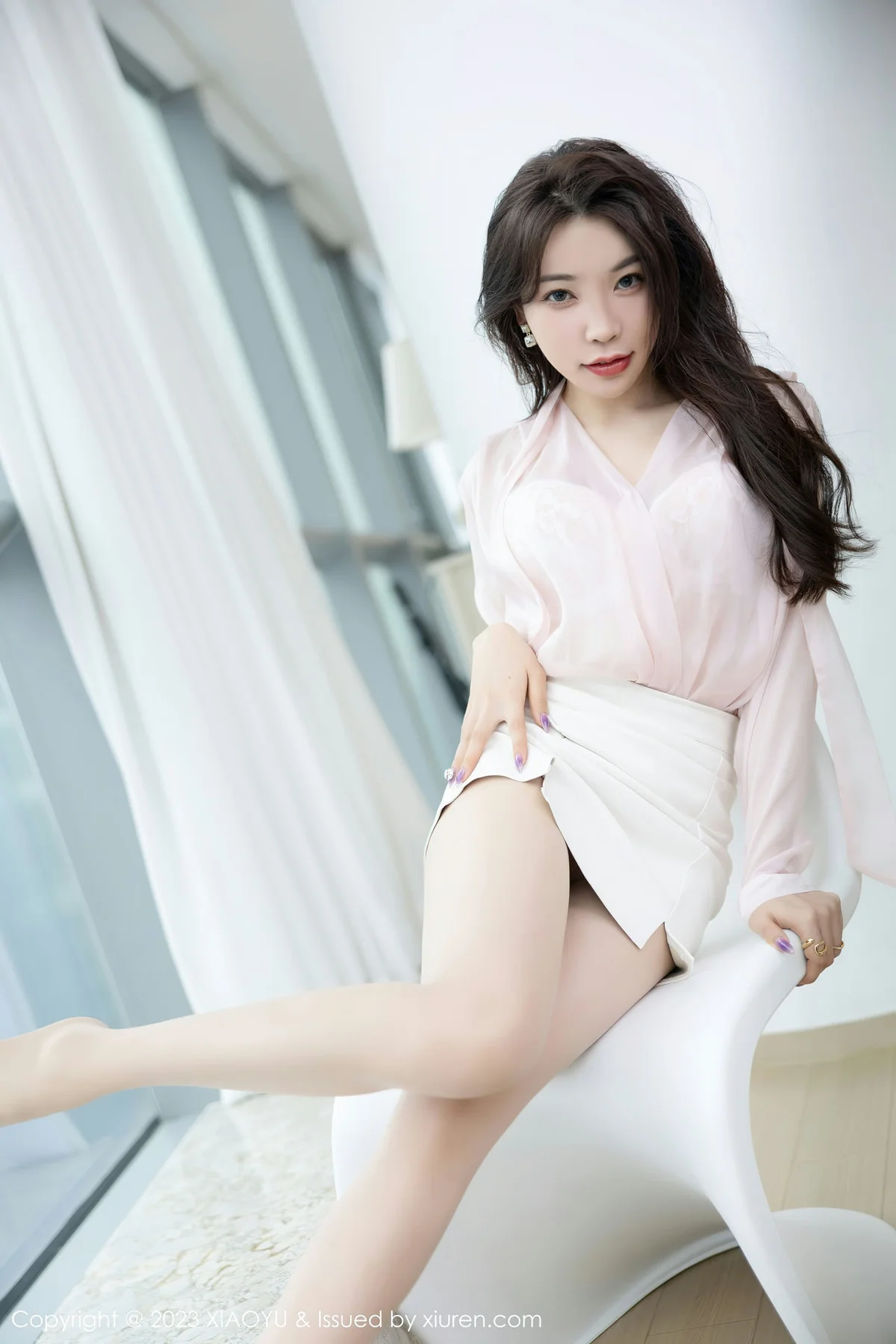 XIAOYU  语画界 Vol.1009  徐莉芝Booty 白色短裙性感写真1 - 8