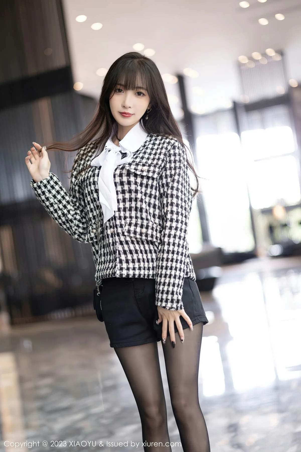 XIAOYU  语画界 Vol.1020  林星阑 酥胸黑丝美腿 - 9