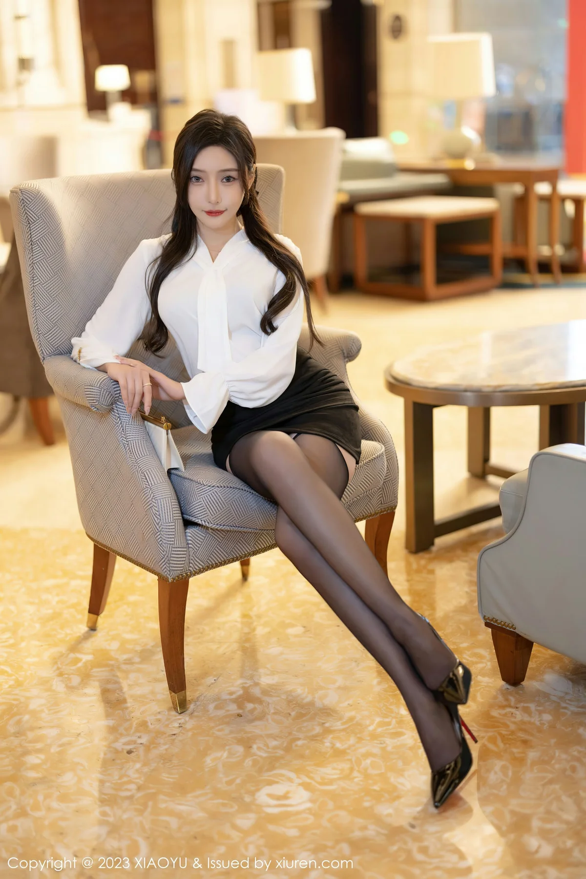 XIAOYU  语画界 Vol.1033  王馨瑶yanni 魅惑黑丝性感写真1 - 6