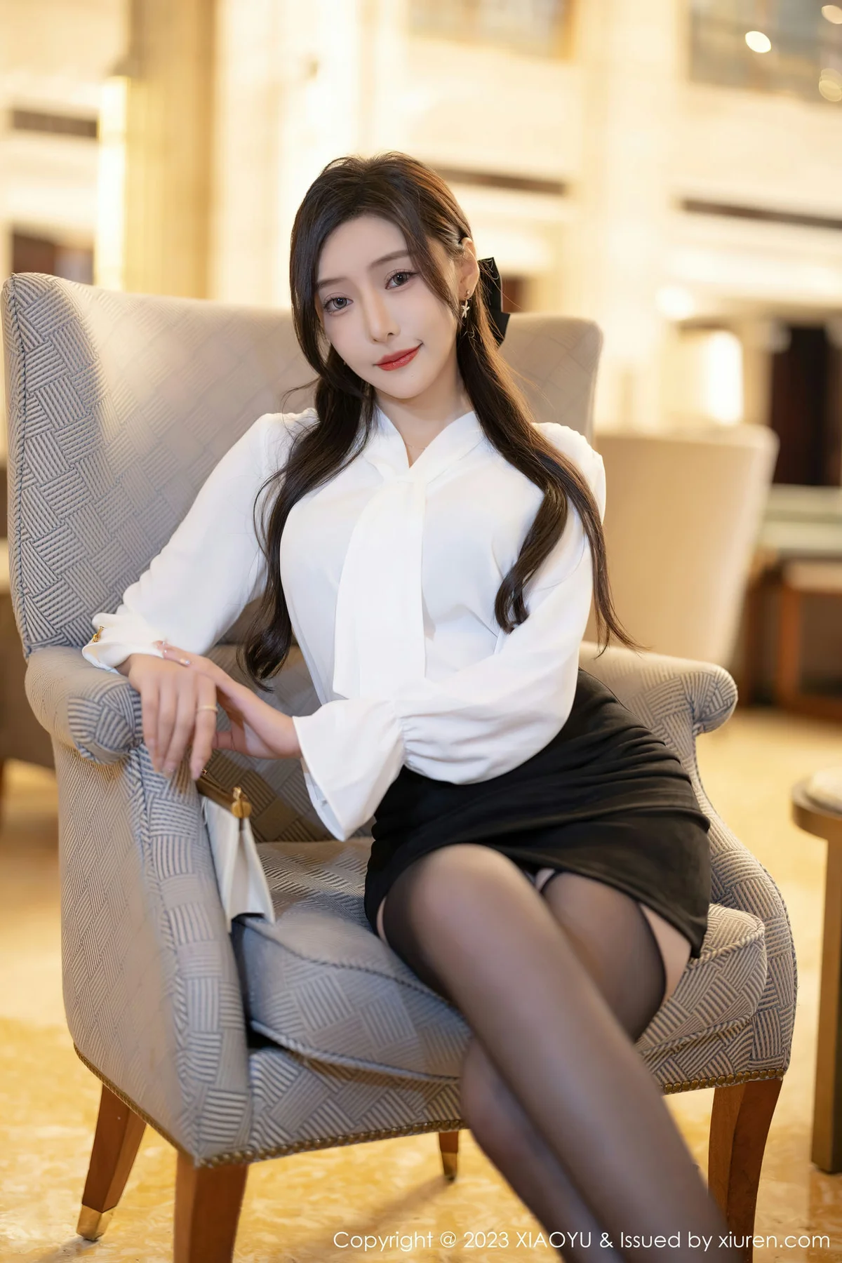 XIAOYU  语画界 Vol.1033  王馨瑶yanni 魅惑黑丝性感写真1 - 7