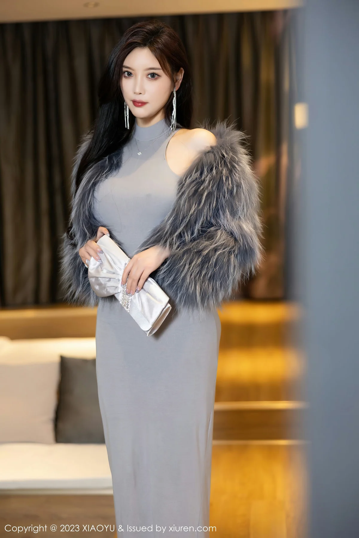 XIAOYU  语画界 Vol.1051  杨晨晨Yome 灰色镂空连衣贵州旅拍1 - 4