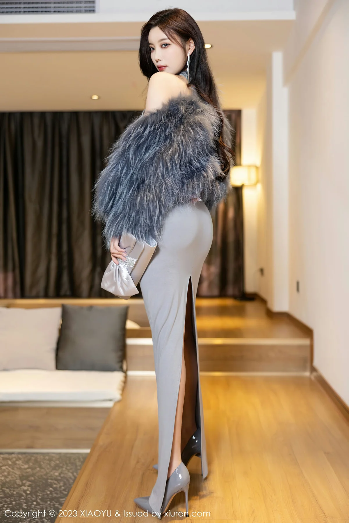 XIAOYU  语画界 Vol.1051  杨晨晨Yome 灰色镂空连衣贵州旅拍1 - 5