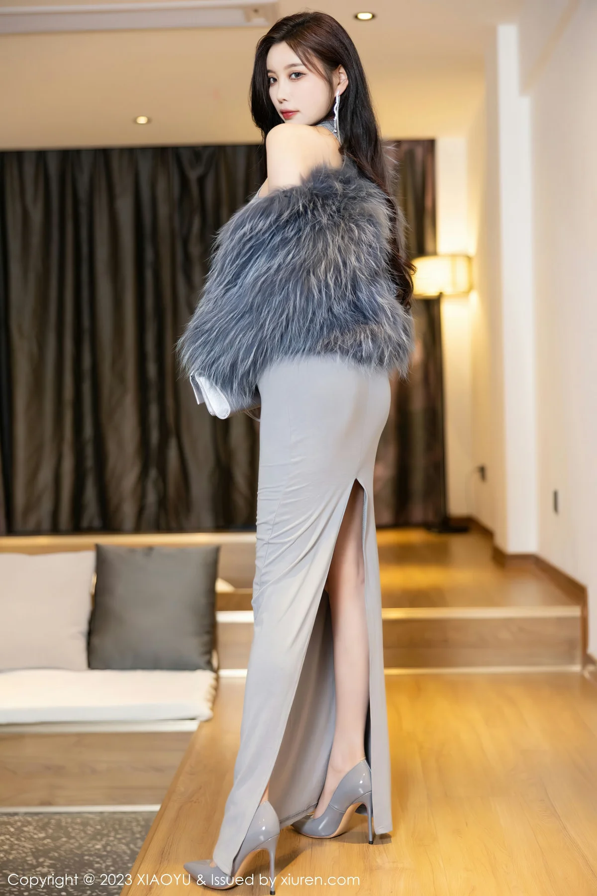 XIAOYU  语画界 Vol.1051  杨晨晨Yome 灰色镂空连衣贵州旅拍1 - 7