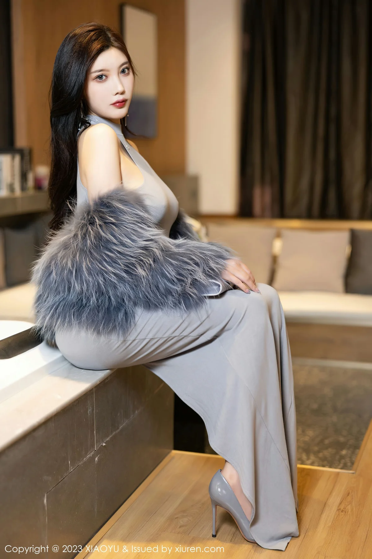 XIAOYU  语画界 Vol.1051  杨晨晨Yome 灰色镂空连衣贵州旅拍1 - 5