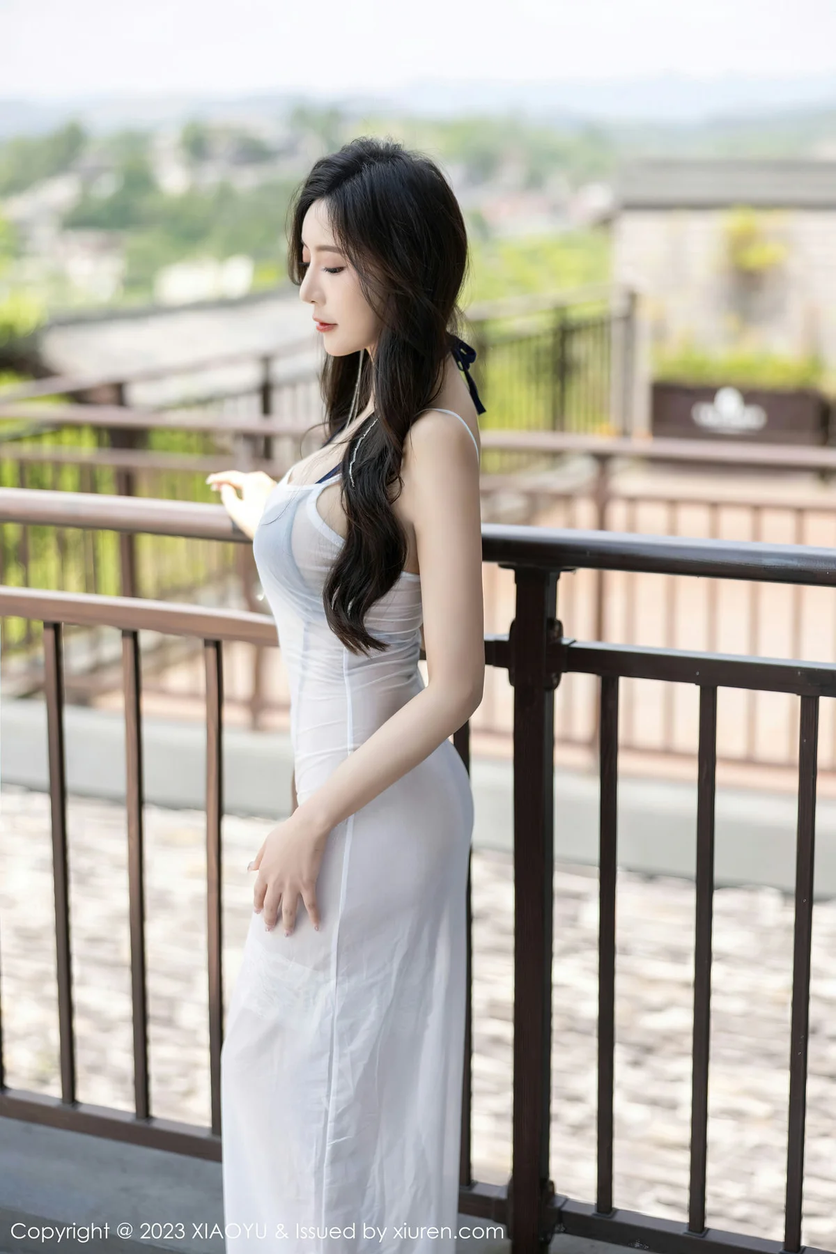 XIAOYU  语画界 Vol.1052  王馨瑶yanni 白色轻透连衣长裙贵州旅拍3 - 3