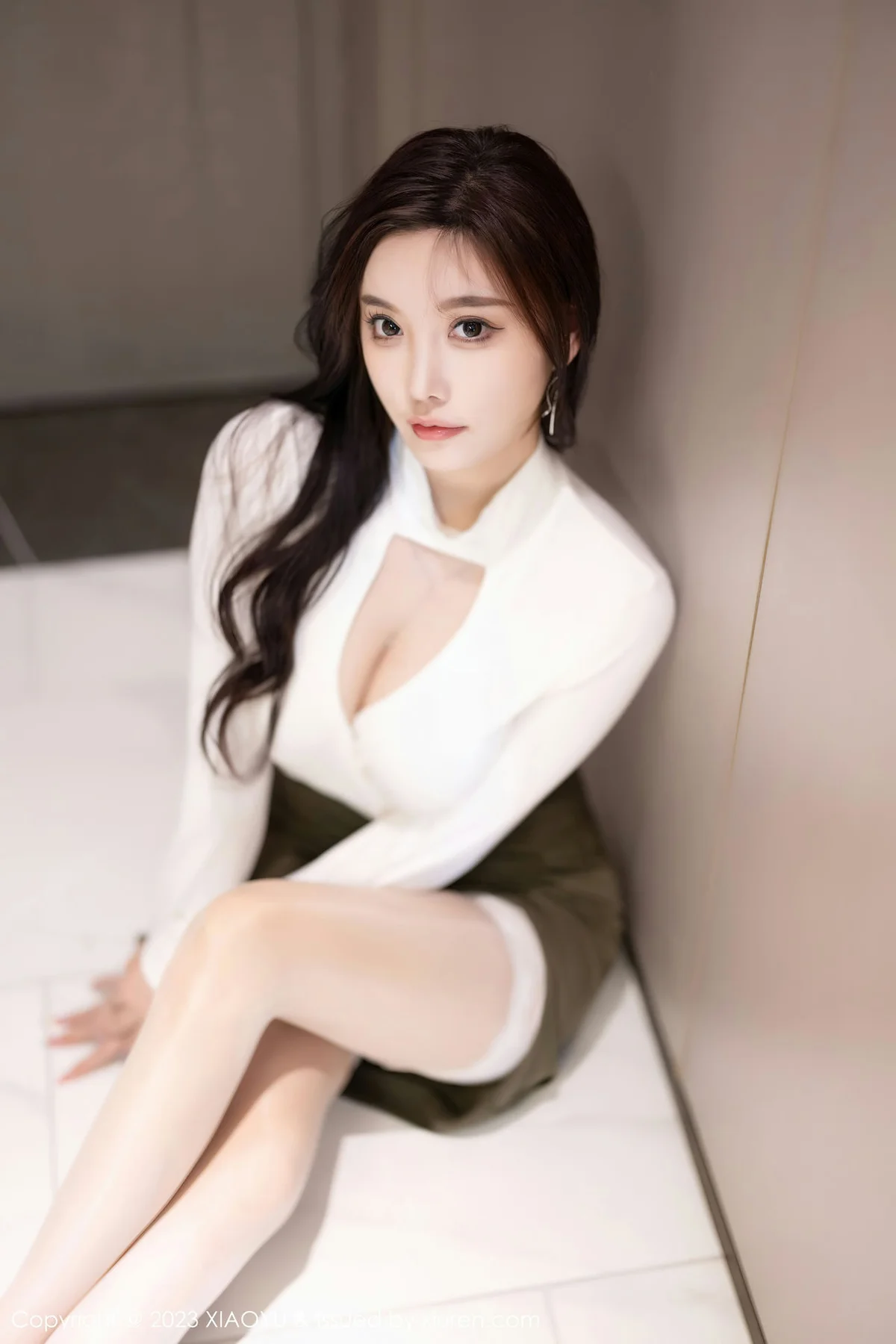 XIAOYU  语画  Vol.1080  杨晨晨Yome 绿色短裙性感写真1 - 10