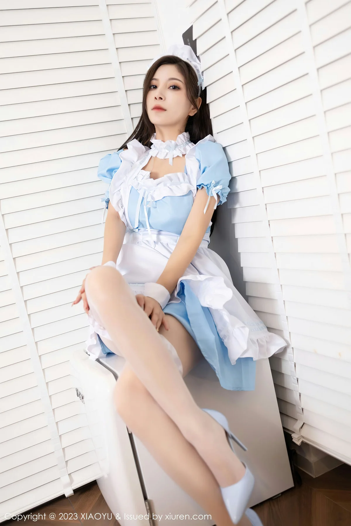 XIAOYU  语画  Vol.1100  小蛮妖Yummy 蓝色女仆贵州旅拍写真11 - 4