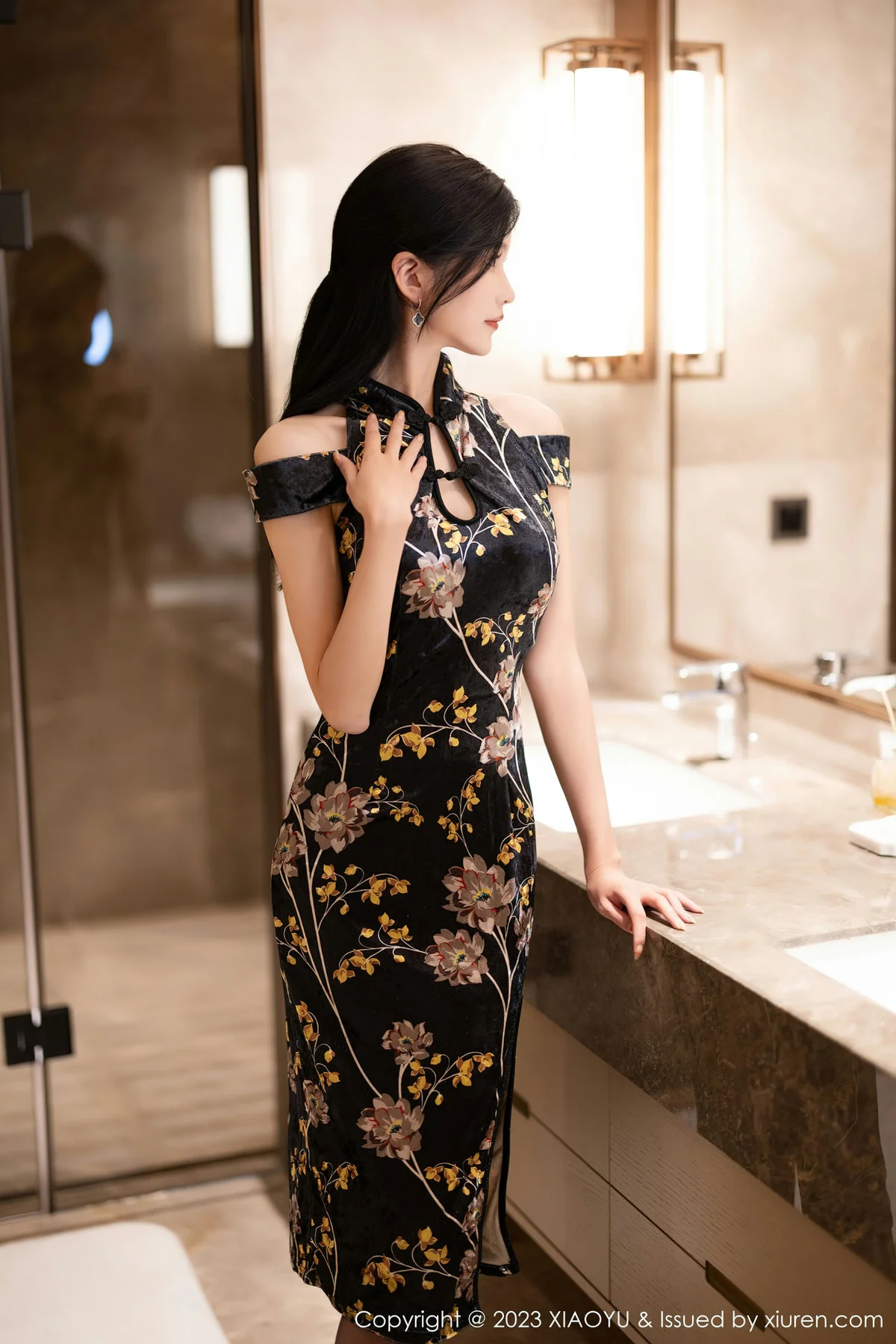 XIAOYU  语画  Vol.1142  程程程- 图案旗袍性感写真1 - 1