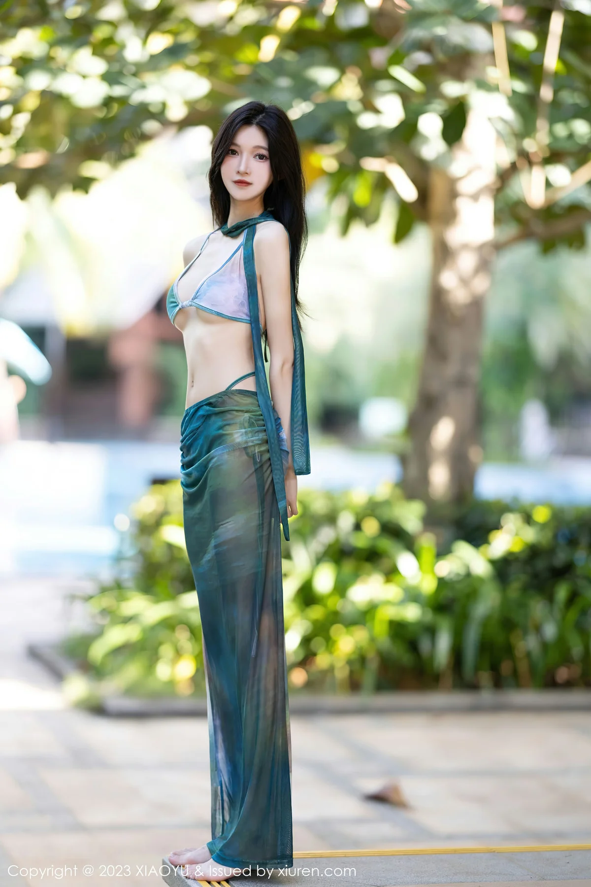 XIAOYU  语画  Vol.1146  程程程- 墨绿色比基尼海南旅拍1 - 1