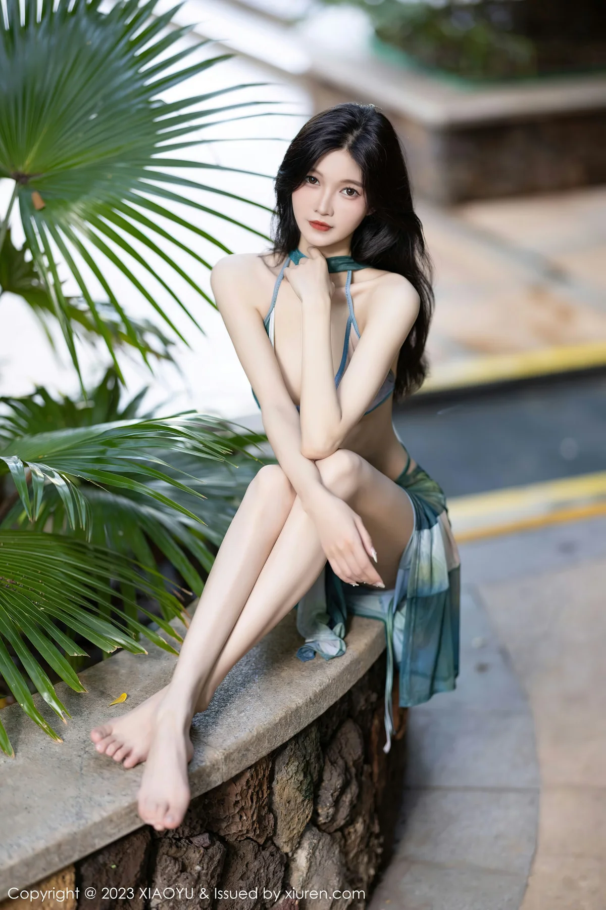 XIAOYU  语画  Vol.1146  程程程- 墨绿色比基尼海南旅拍1 - 4