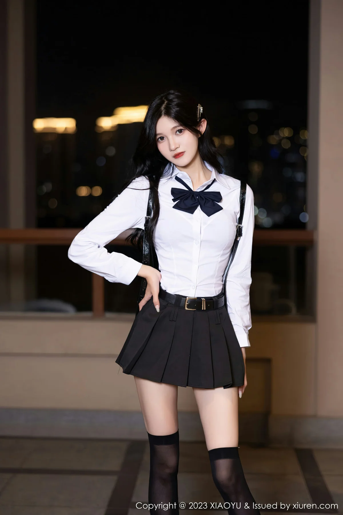 XIAOYU  语画  Vol.1150  程程程- 黑色蕾丝内衣海南旅拍1 - 7