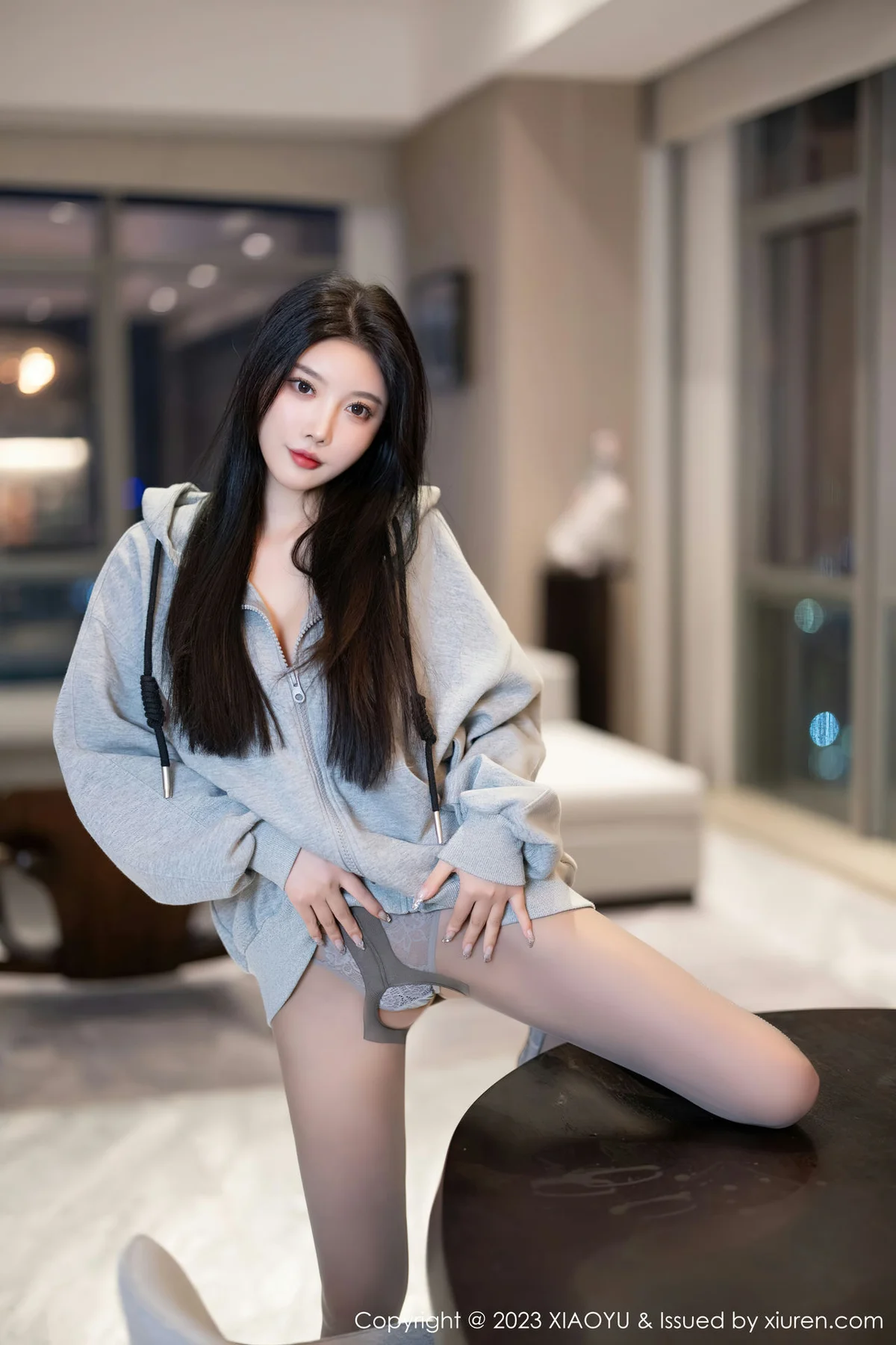 XIAOYU  语画  Vol.1156  杨晨晨Yome 灰色蕾丝内衣海南旅拍11 - 7