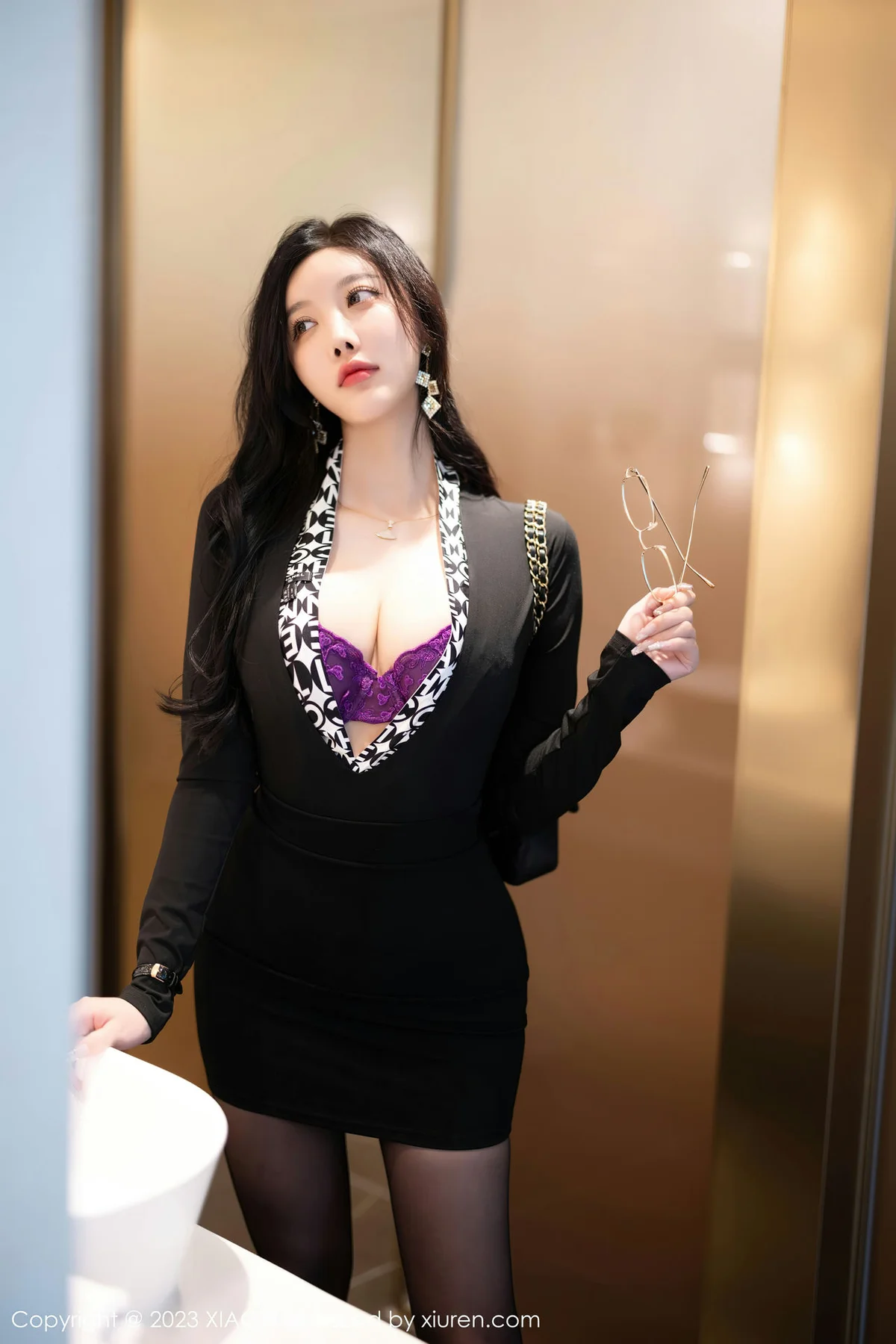 XIAOYU  语画  Vol.1160  杨晨晨Yome 魅惑黑丝海南旅拍11 - 8