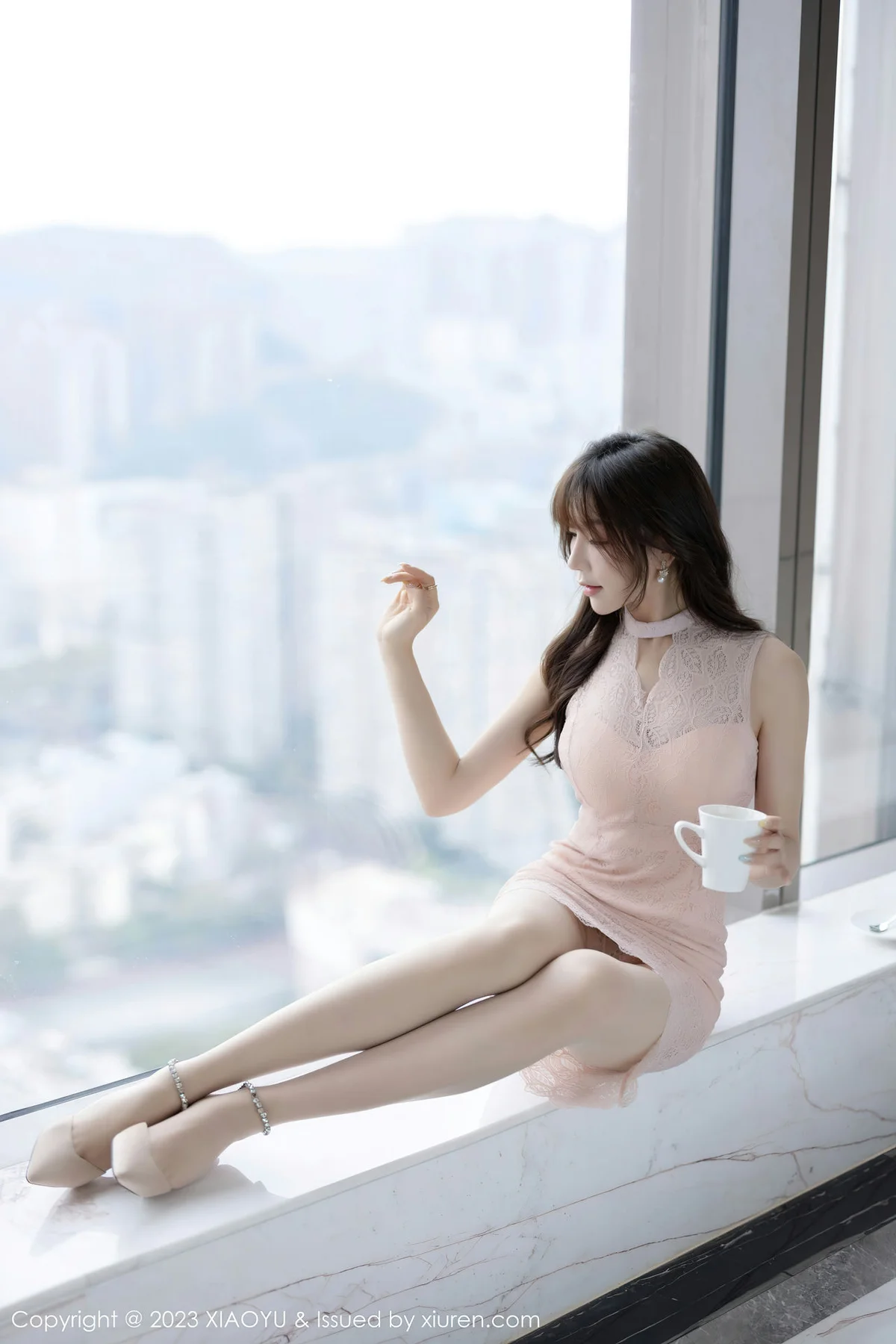 XIAOYU  语画  Vol.1162  徐莉芝Booty 粉色连衣短裙海南旅拍1 - 1