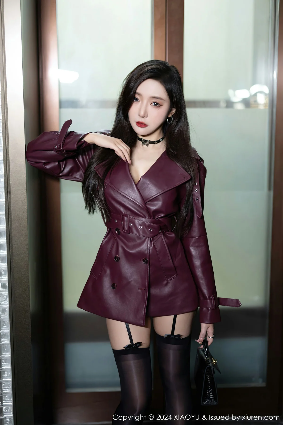 XIAOYU  语画  Vol.1177  王馨瑶yanni 暗红色皮外衣海南旅拍22 - 5
