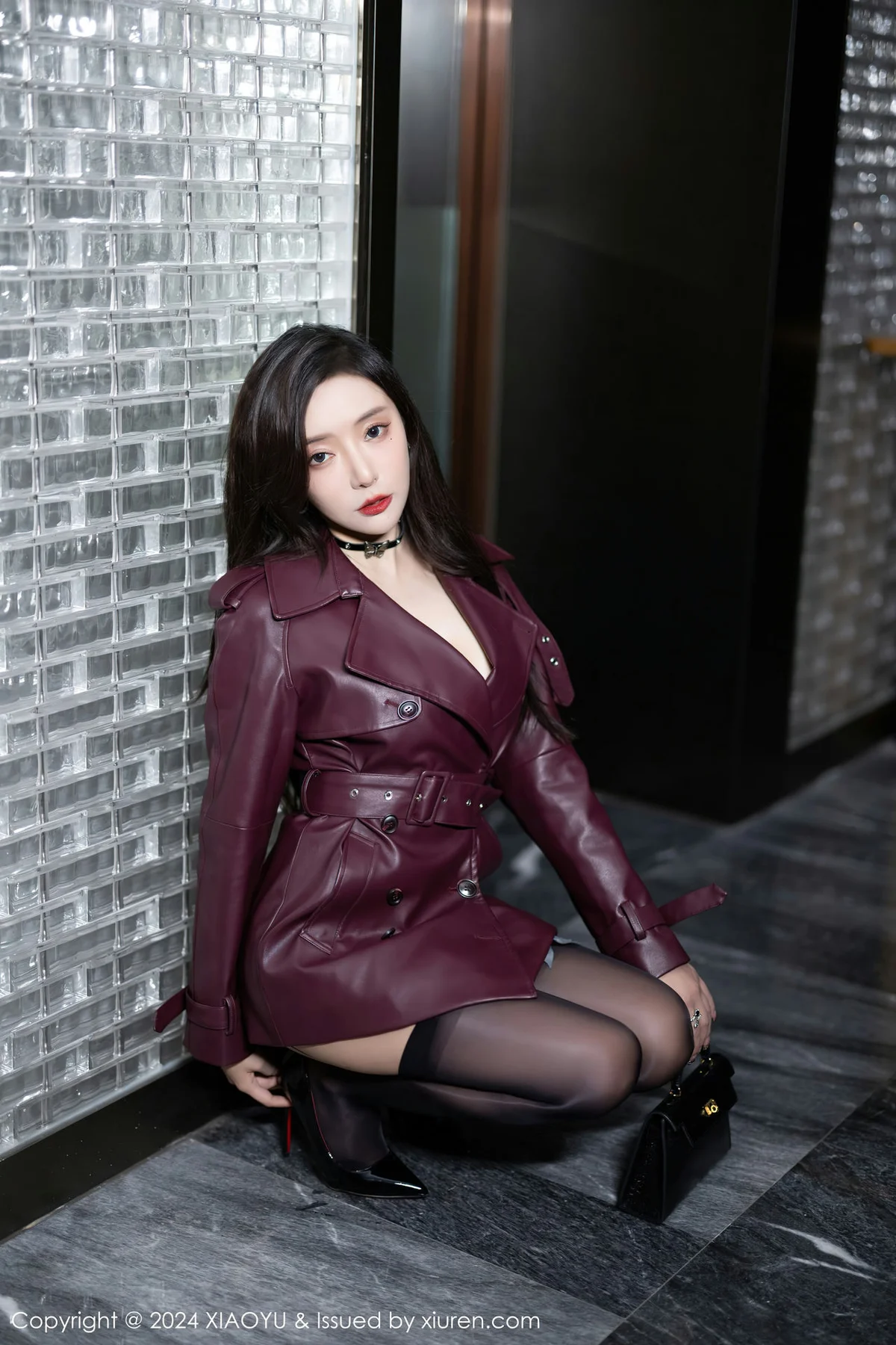 XIAOYU  语画  Vol.1177  王馨瑶yanni 暗红色皮外衣海南旅拍22 - 9