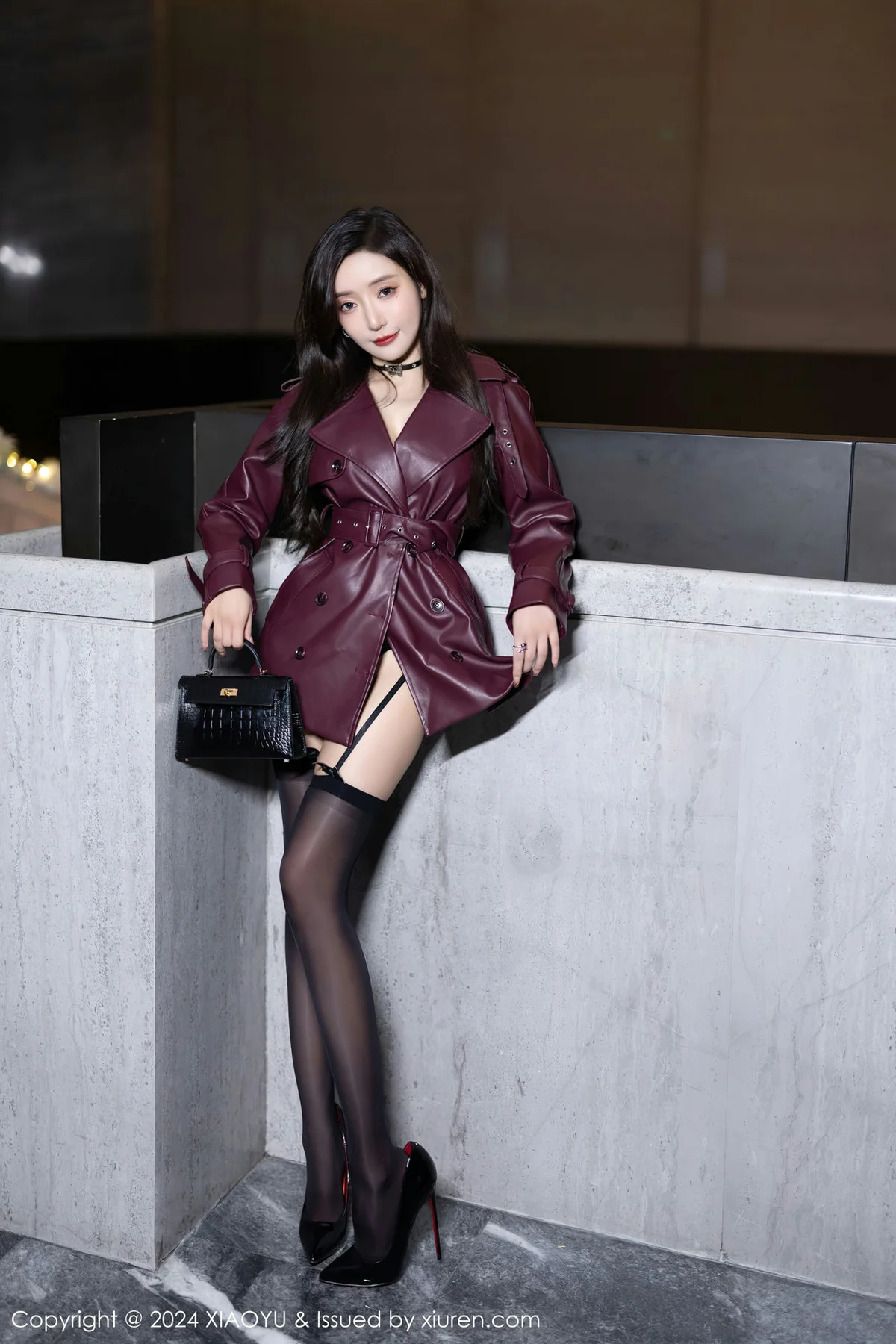 XIAOYU  语画  Vol.1177  王馨瑶yanni 暗红色皮外衣海南旅拍22 - 7